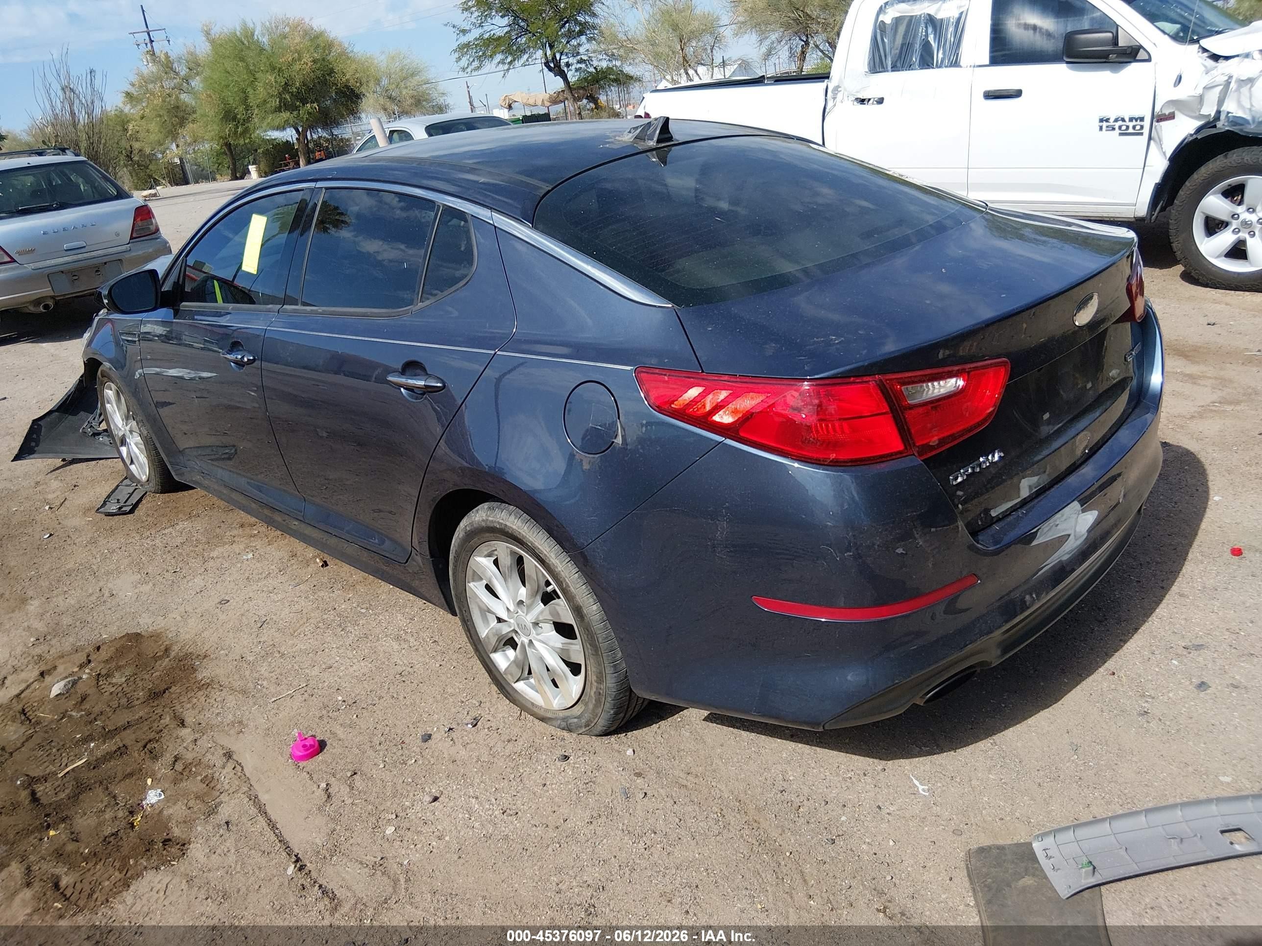 2015 Kia Optima VIN 5XXGN4A79FG384502 IAAI salvage auction — Unknown, Salvage (Arizona), sold $975 on 2026-07-09 (photo 3)