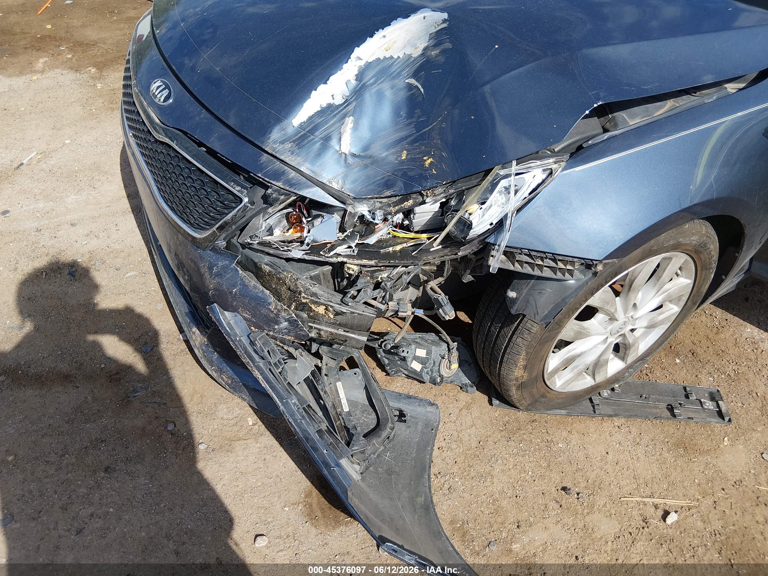 2015 Kia Optima VIN 5XXGN4A79FG384502 IAAI salvage auction — Unknown, Salvage (Arizona), sold $975 on 2026-07-09 (photo 6)