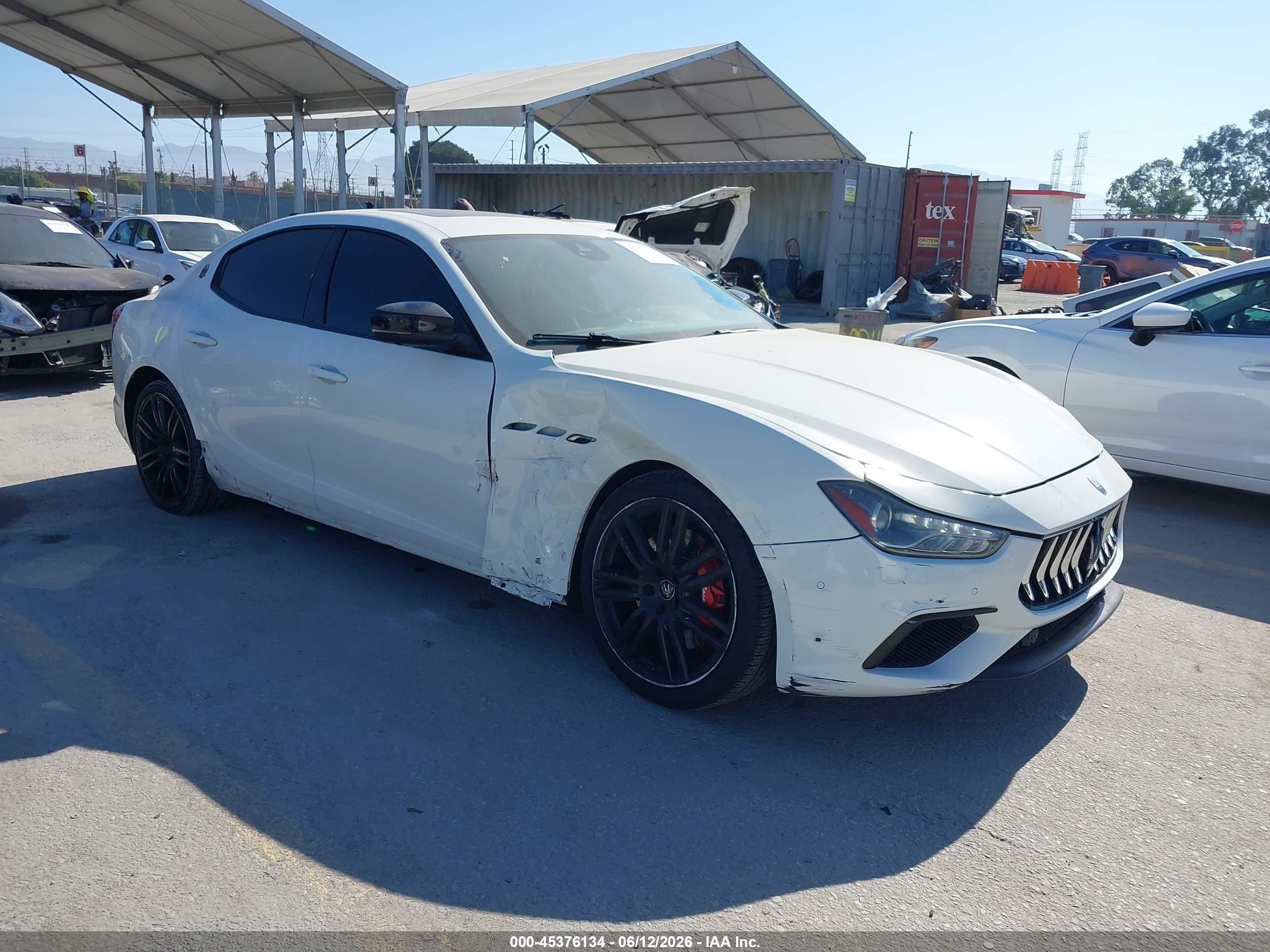 2021 Maserati Ghibli VIN ZAM57YTA7M1368742 — IAAI salvage auction photo