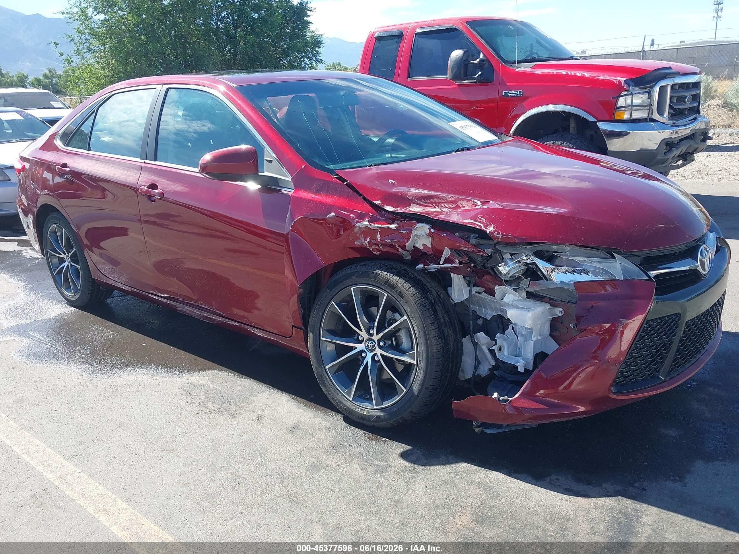 2016 Toyota Camry VIN 4T1BF1FK4GU533151 IAAI salvage auction — Side, Salvage (Utah), sold $5,600 on 2026-07-09 (photo 1)