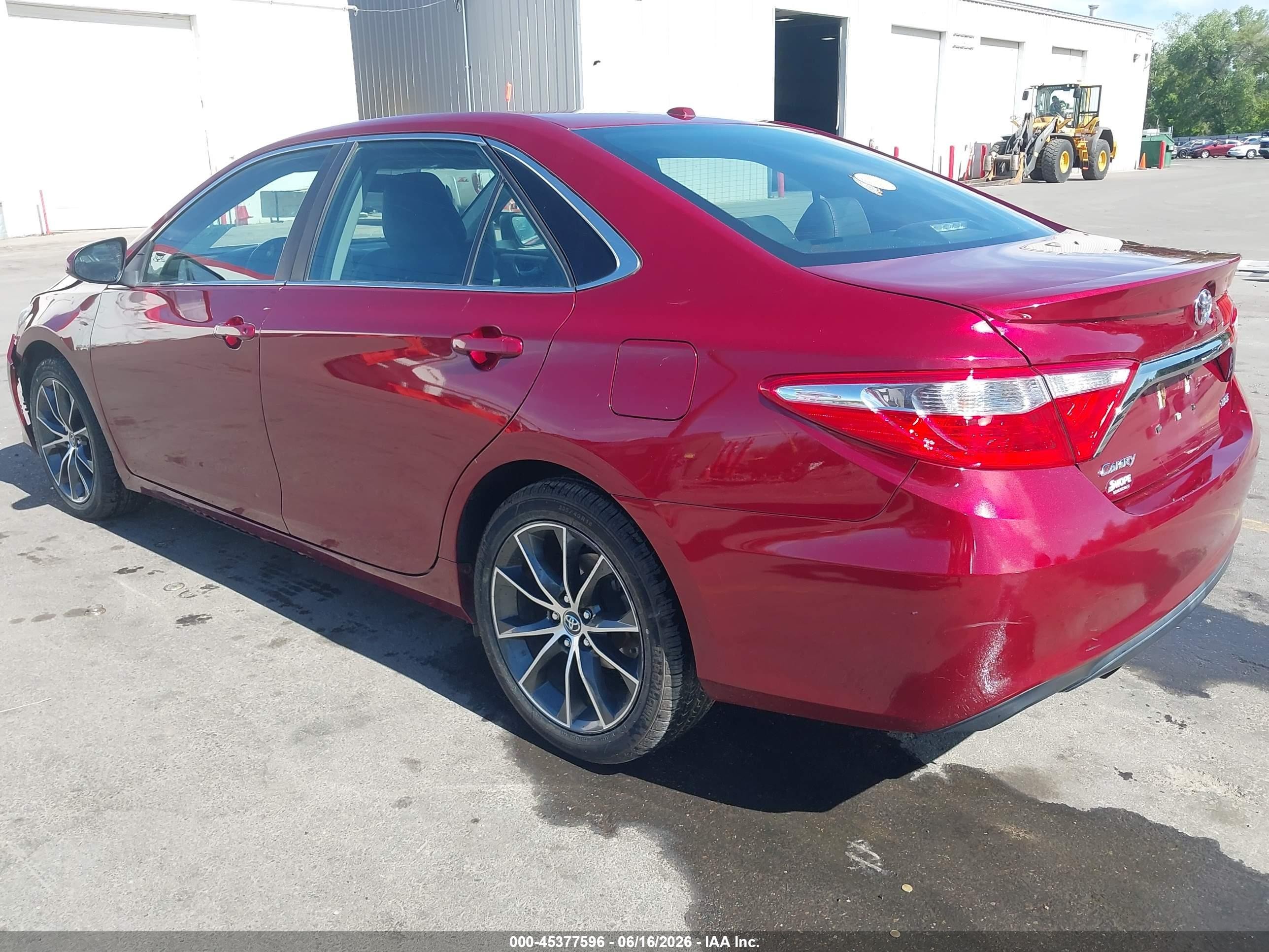 2016 Toyota Camry VIN 4T1BF1FK4GU533151 IAAI salvage auction — Side, Salvage (Utah), sold $5,600 on 2026-07-09 (photo 3)