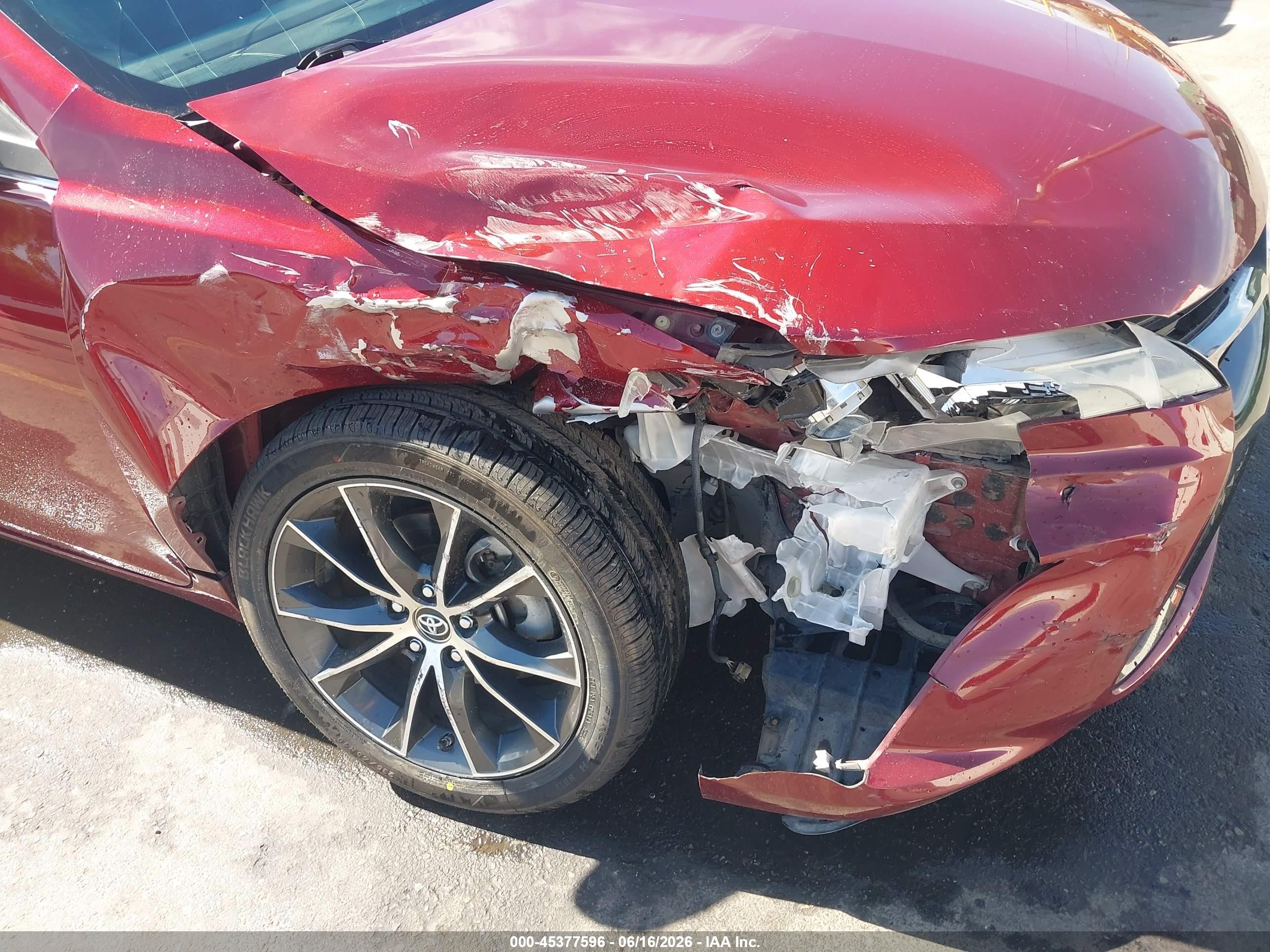 2016 Toyota Camry VIN 4T1BF1FK4GU533151 IAAI salvage auction — Side, Salvage (Utah), sold $5,600 on 2026-07-09 (photo 6)
