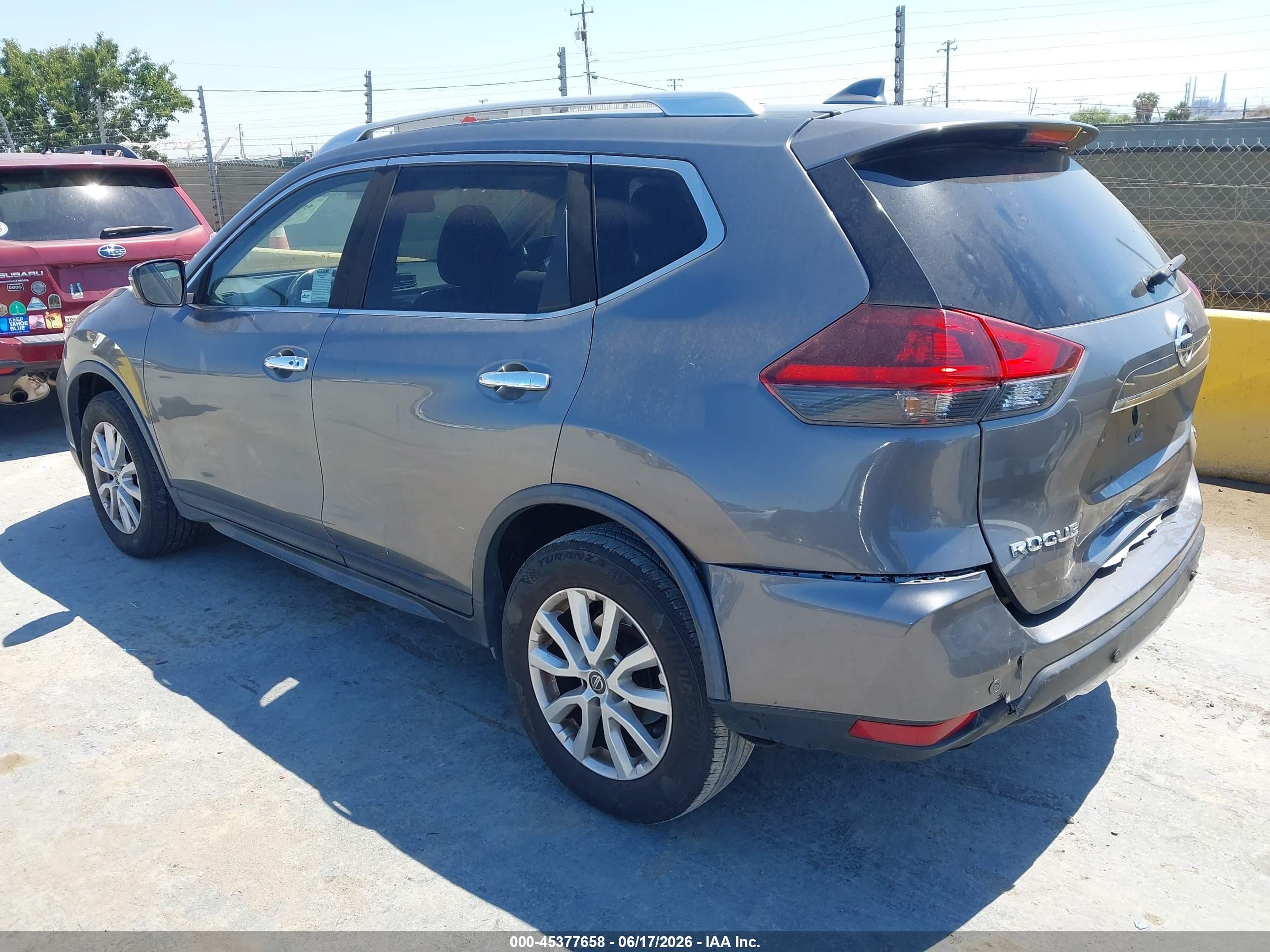 2019 Nissan Rogue VIN JN8AT2MTXKW254802 IAAI salvage auction — Rear End, Salvage (California), sold $2,050 on 2026-07-09 (photo 3)