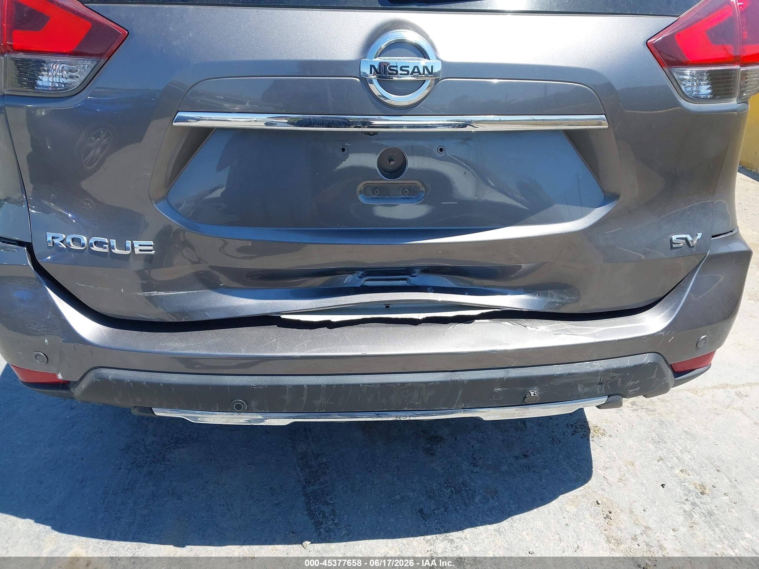 2019 Nissan Rogue VIN JN8AT2MTXKW254802 IAAI salvage auction — Rear End, Salvage (California), sold $2,050 on 2026-07-09 (photo 6)