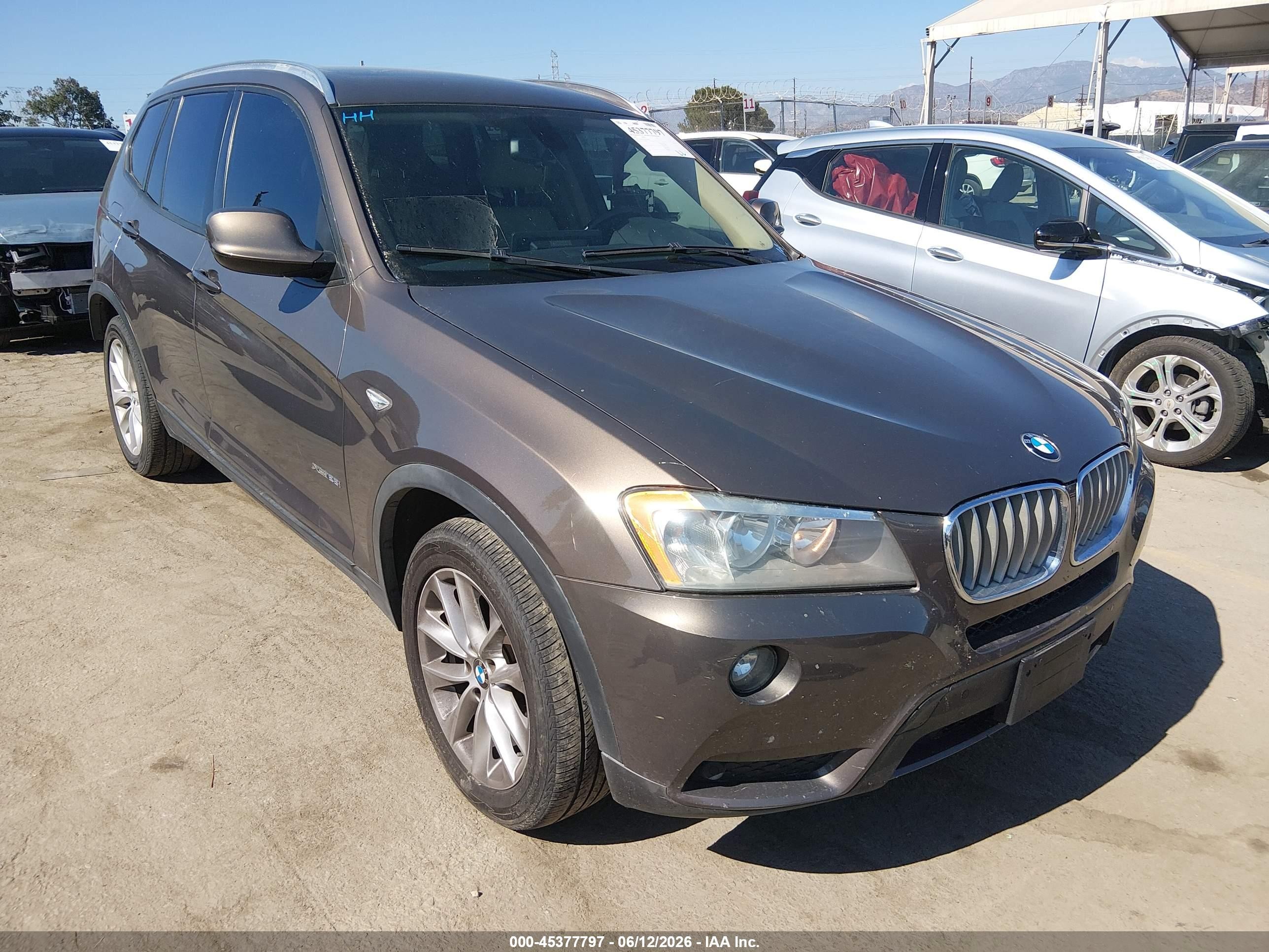 2014 BMW X3 VIN 5UXWX9C5XE0D24485 IAAI salvage auction — Rear End, Salvage (California), sold $1,950 on 2026-07-12 (photo 1)