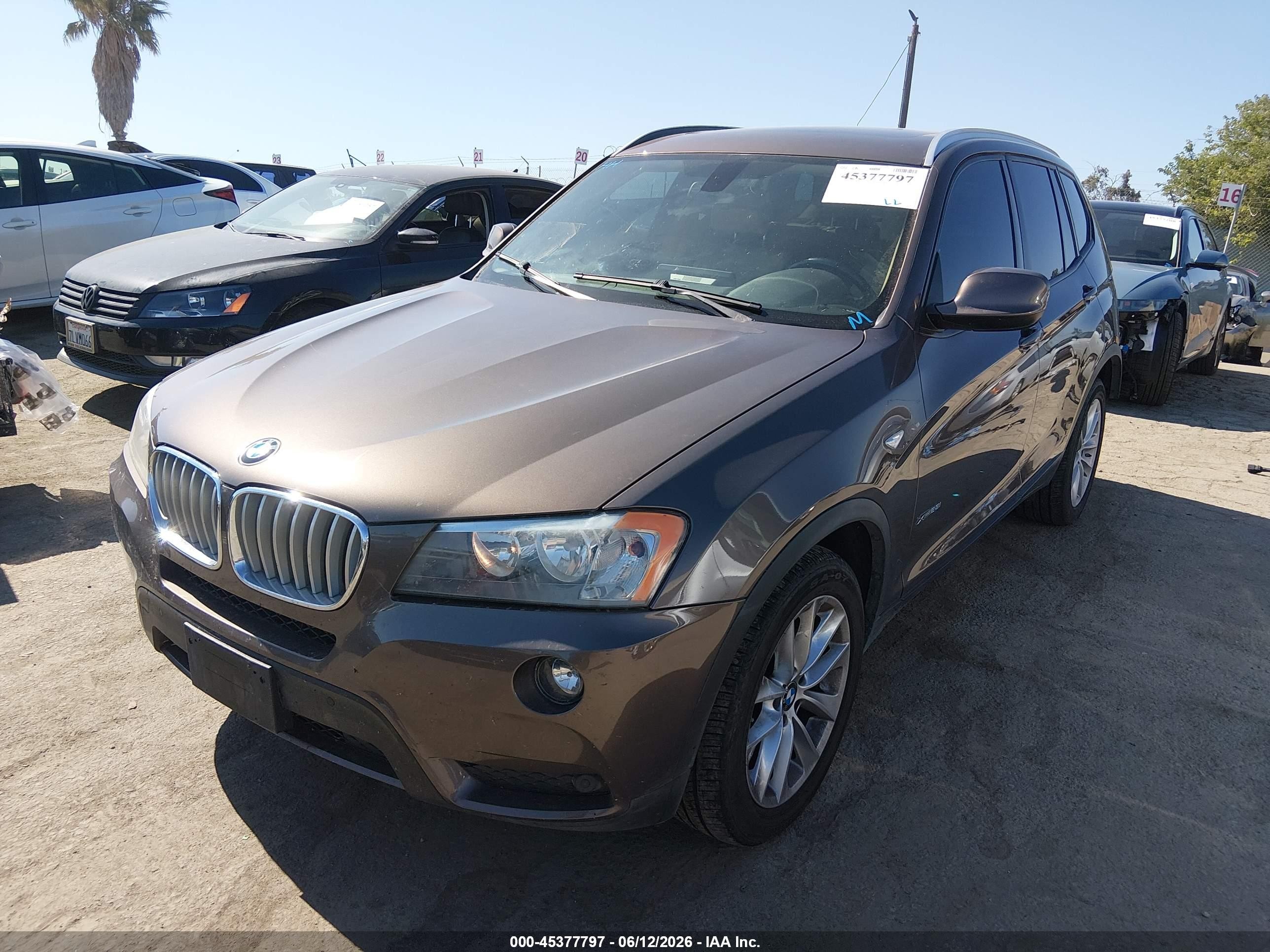2014 BMW X3 VIN 5UXWX9C5XE0D24485 IAAI salvage auction — Rear End, Salvage (California), sold $1,950 on 2026-07-12 (photo 2)