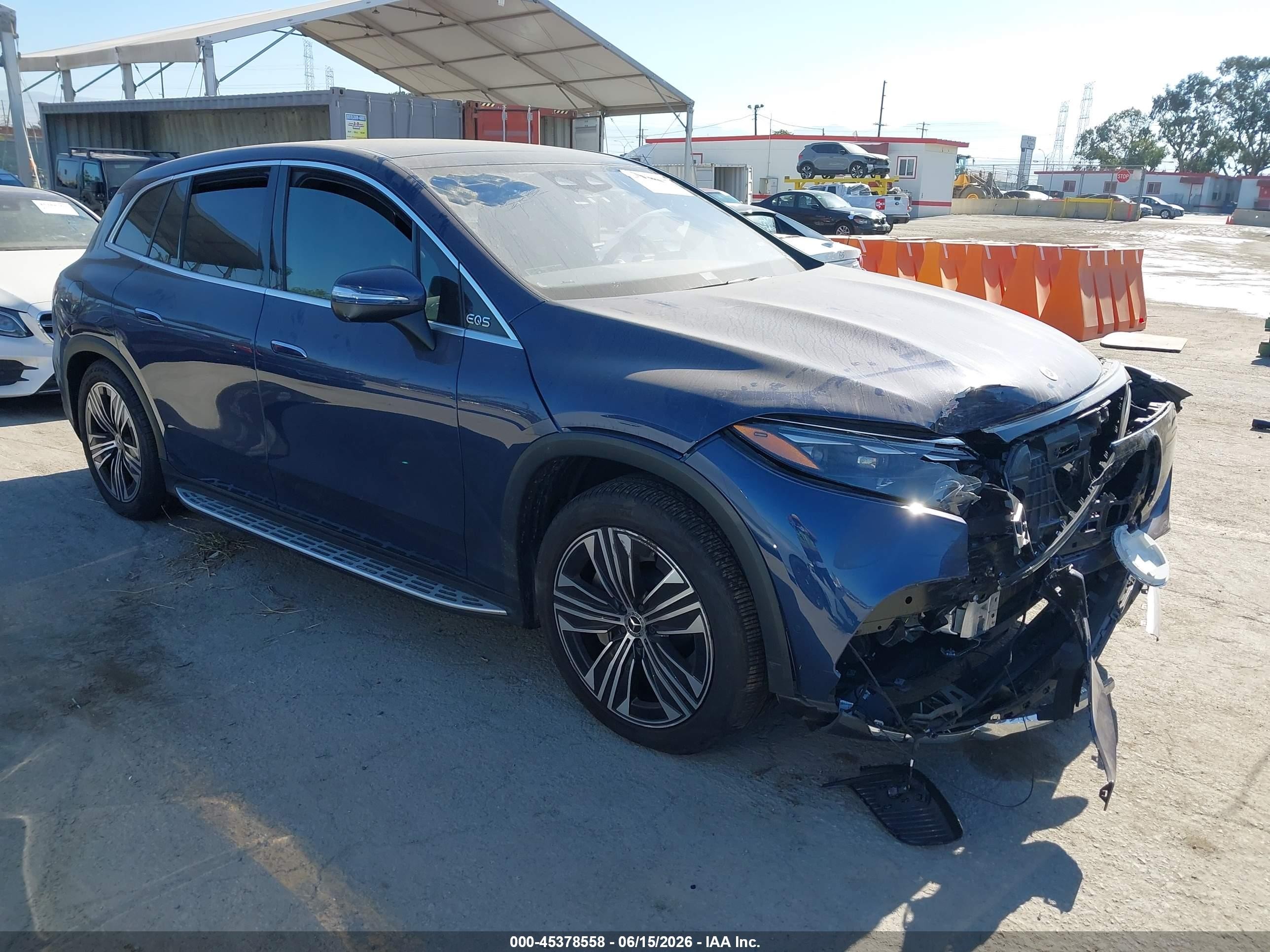 2023 Mercedes-Benz EQS VIN 4JGDM2EB4PA029366 — IAAI salvage auction photo