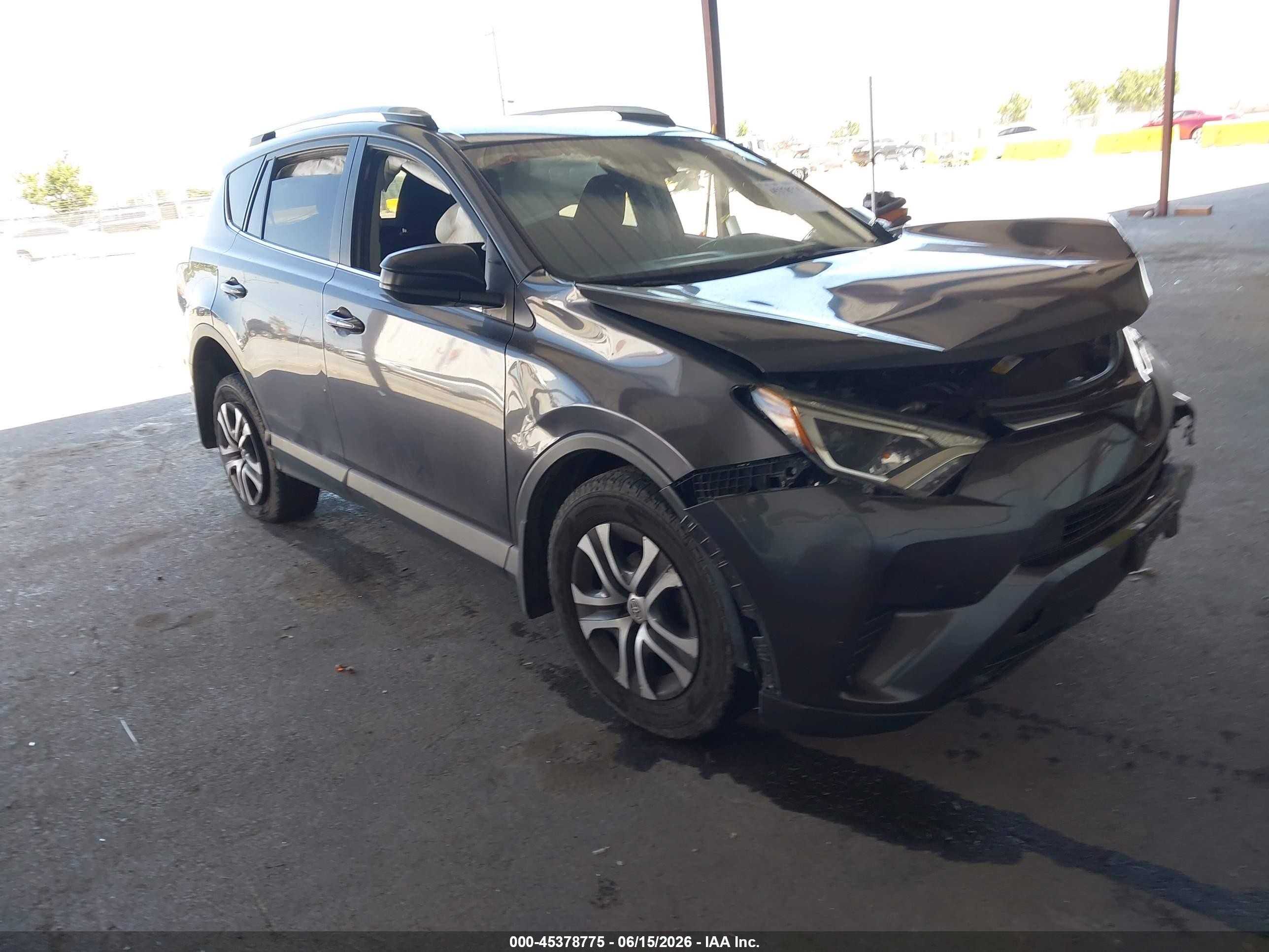 2017 Toyota RAV4 VIN JTMZFREV7HJ708587 IAAI salvage auction — Front End, Salvage (California), sold $1,525 on 2026-07-09 (photo 1)