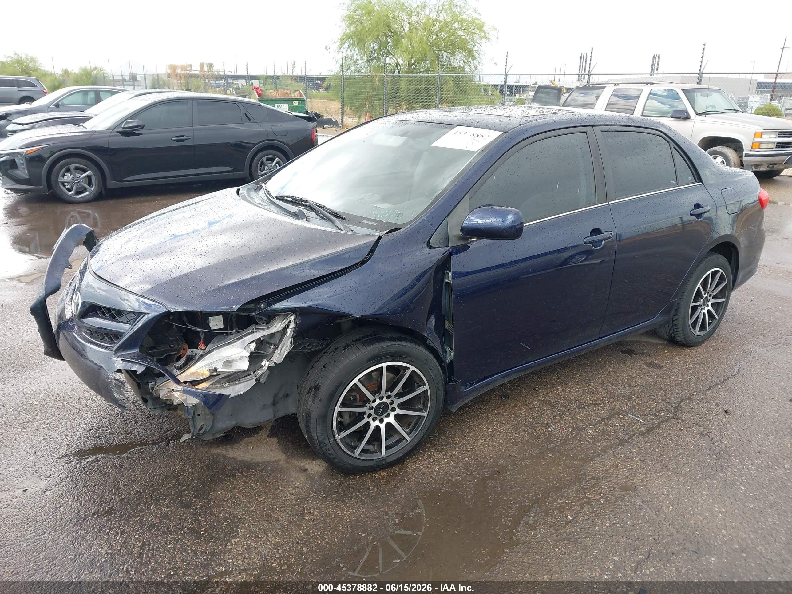 2013 Toyota Corolla VIN 2T1BU4EE8DC031680 IAAI salvage auction — Front End, Salvage (Arizona), sold $1,350 on 2026-07-09 (photo 2)