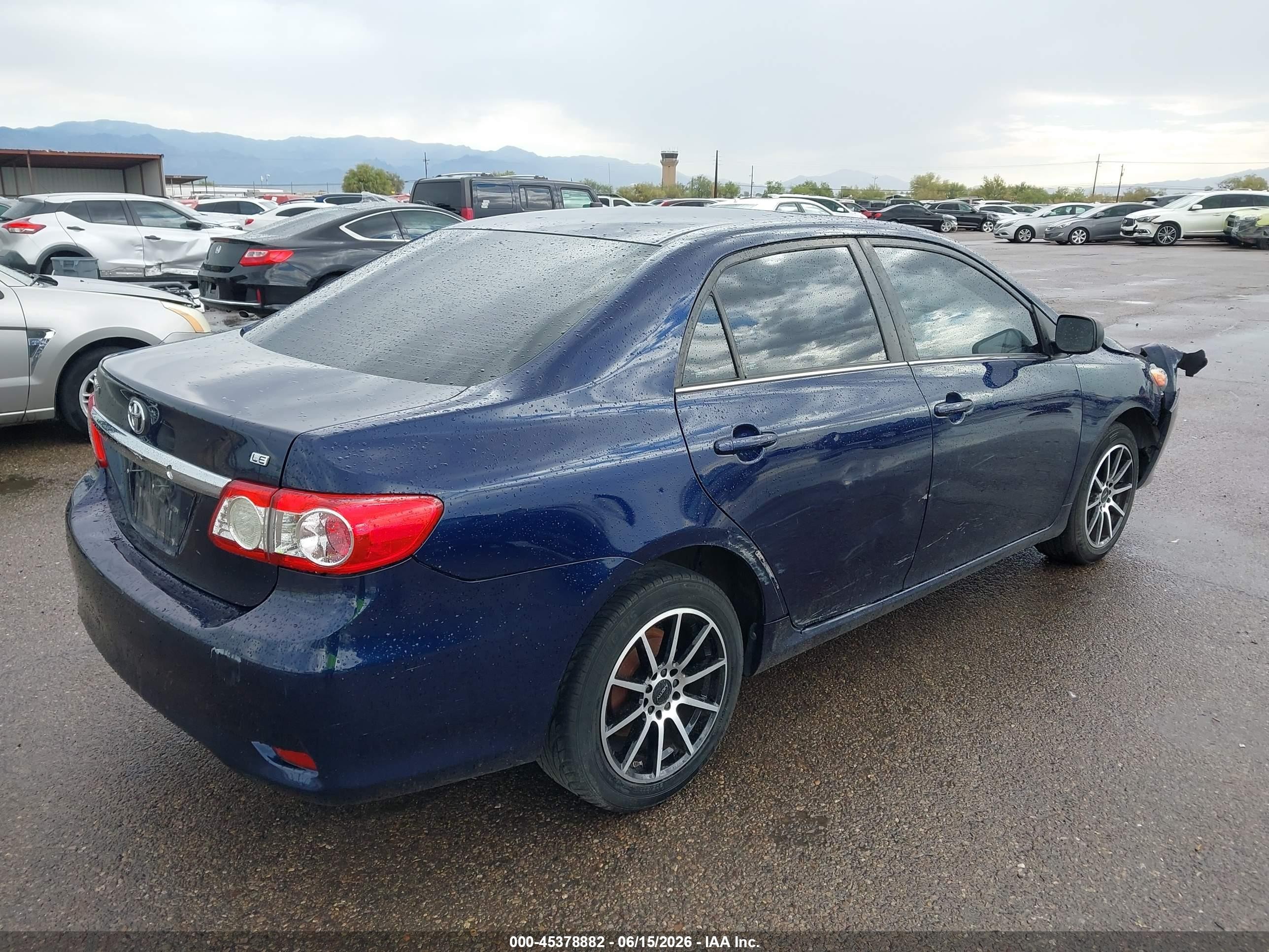 2013 Toyota Corolla VIN 2T1BU4EE8DC031680 IAAI salvage auction — Front End, Salvage (Arizona), sold $1,350 on 2026-07-09 (photo 4)