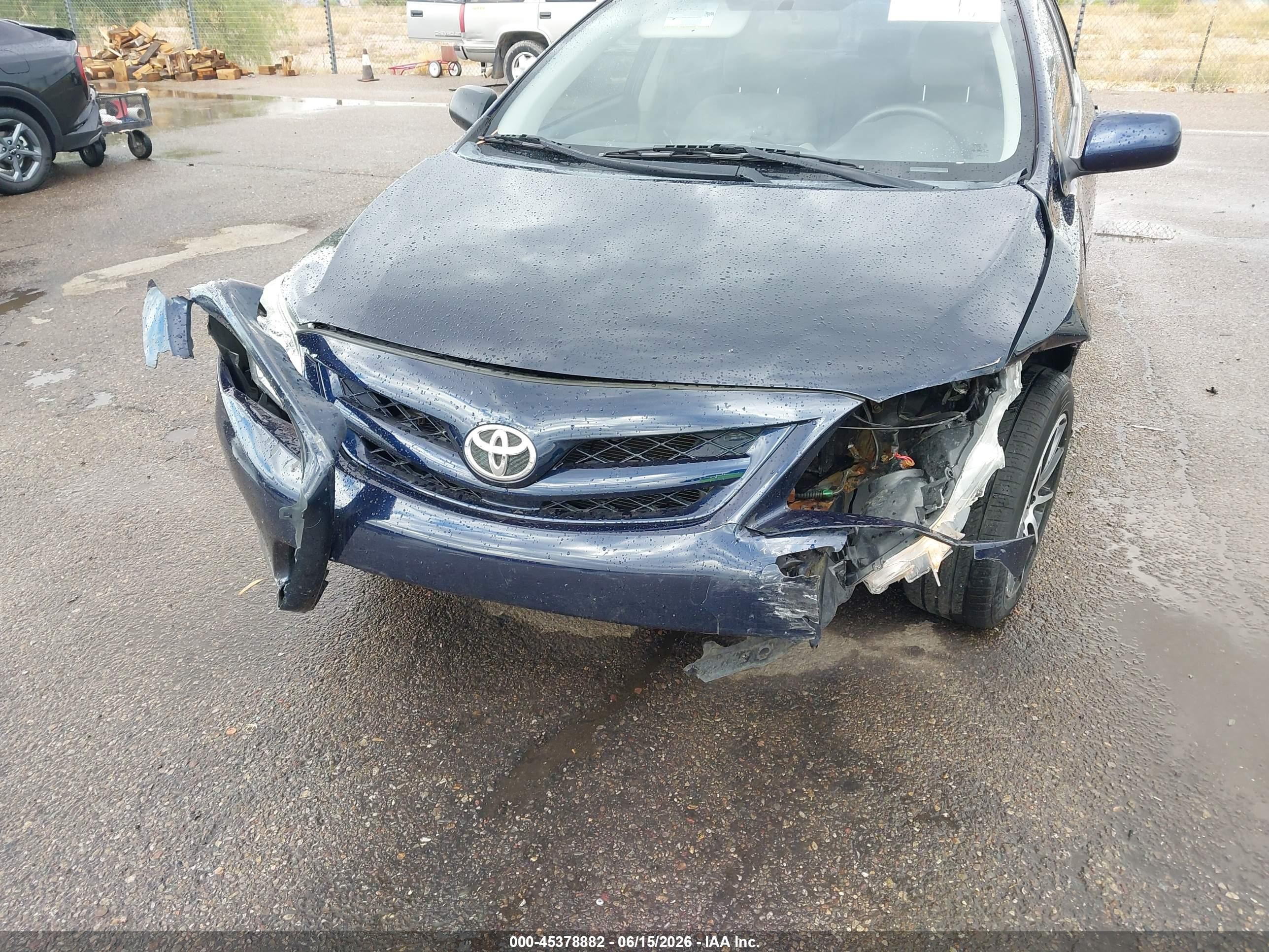 2013 Toyota Corolla VIN 2T1BU4EE8DC031680 IAAI salvage auction — Front End, Salvage (Arizona), sold $1,350 on 2026-07-09 (photo 6)