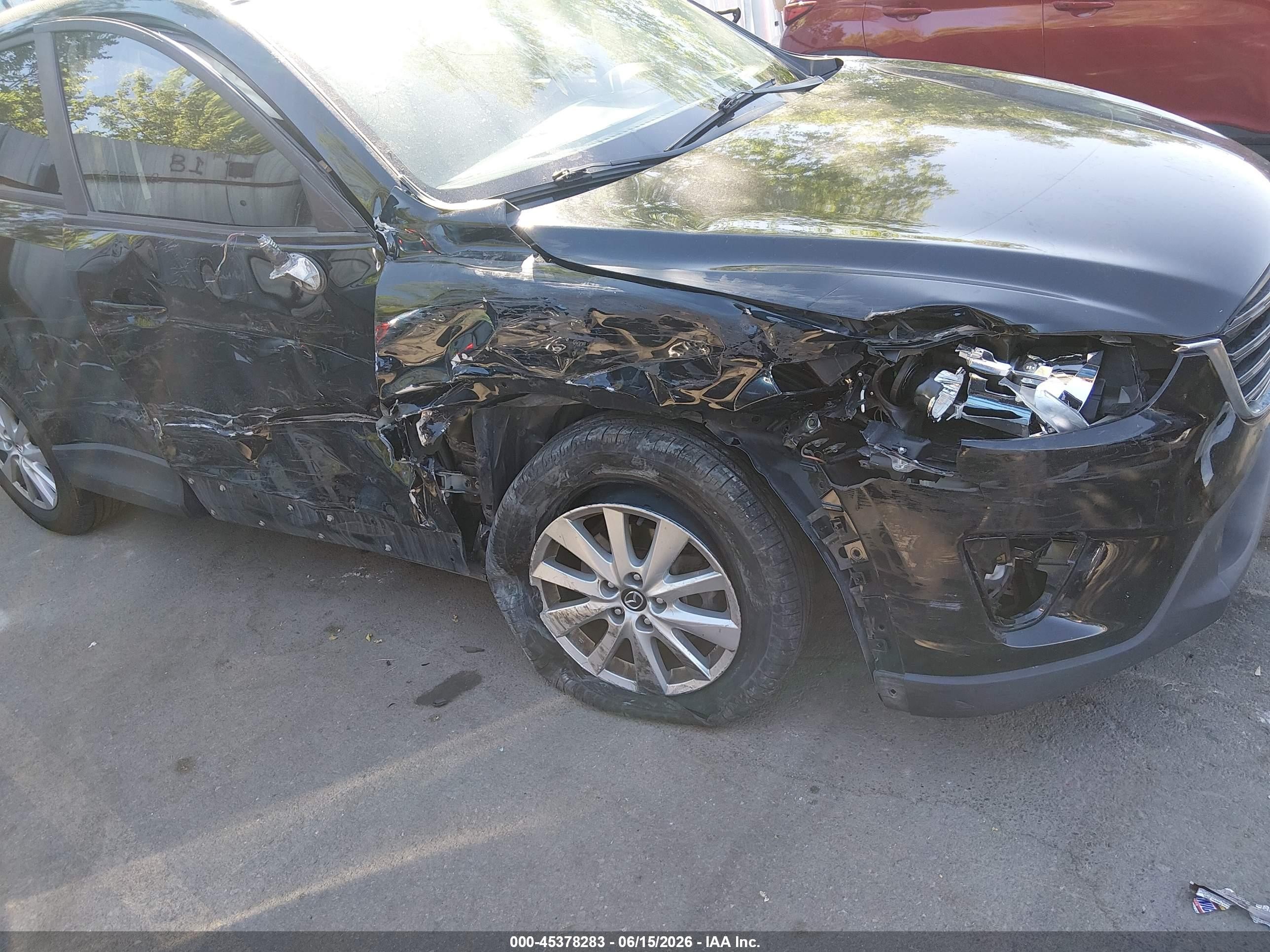 2016 Mazda CX-5 VIN JM3KE2BE6G0877155 IAAI salvage auction — Front End, Salvage (Utah), sold $1,400 on 2026-07-04 (photo 6)