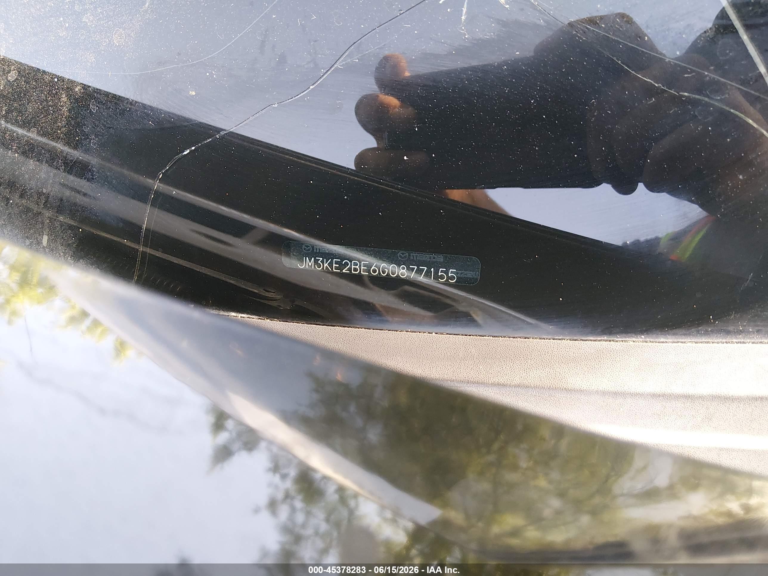 2016 Mazda CX-5 VIN JM3KE2BE6G0877155 IAAI salvage auction — Front End, Salvage (Utah), sold $1,400 on 2026-07-04 (photo 9)