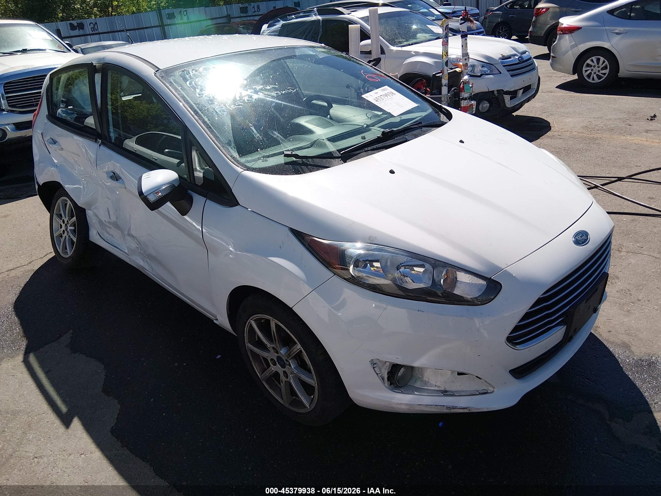 2015 Ford Fiesta VIN 3FADP4EJ6FM108351 IAAI salvage auction — Side, Salvage (Utah), sold $325 on 2026-07-09 (photo 1)