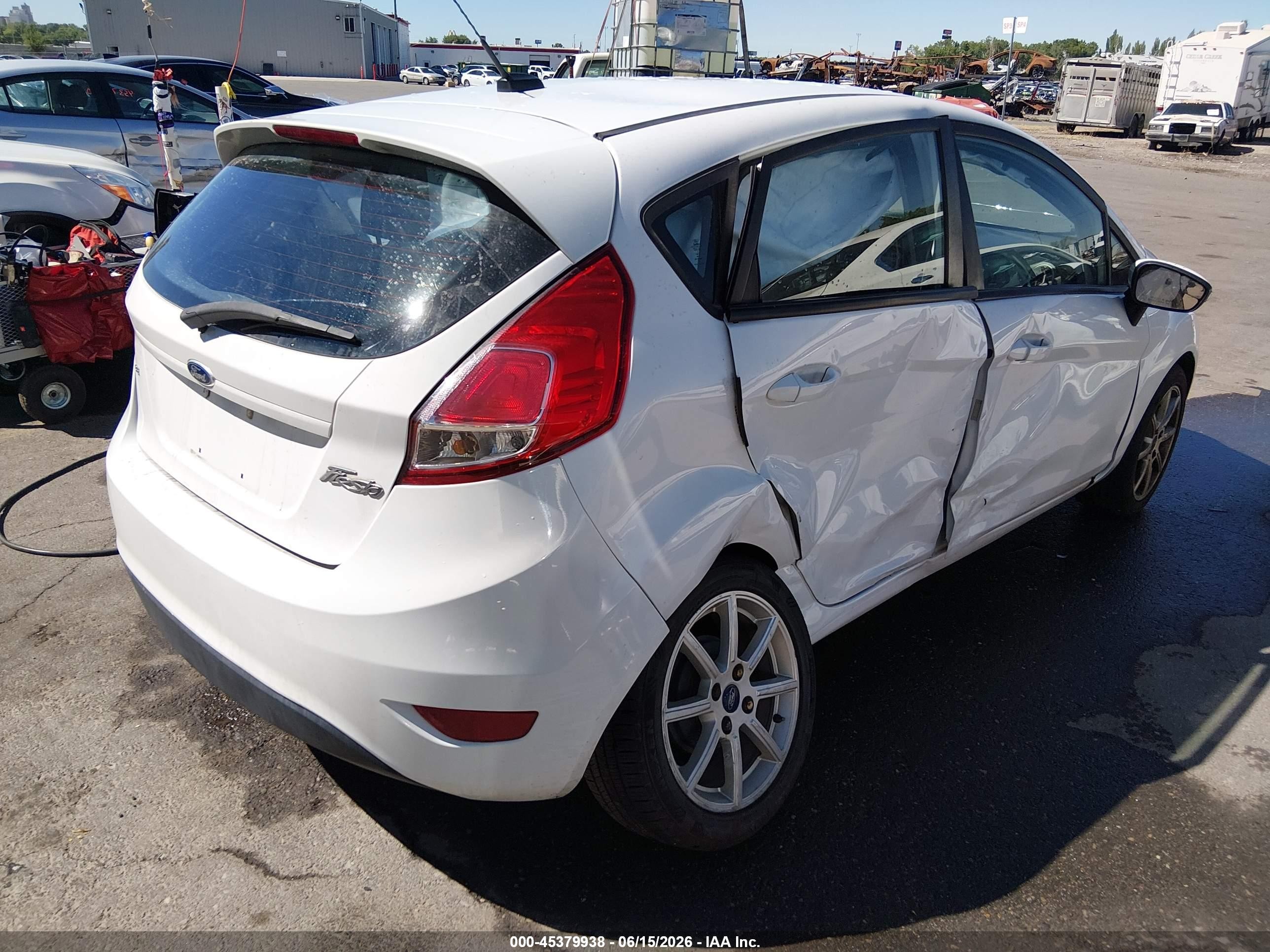 2015 Ford Fiesta VIN 3FADP4EJ6FM108351 IAAI salvage auction — Side, Salvage (Utah), sold $325 on 2026-07-09 (photo 4)
