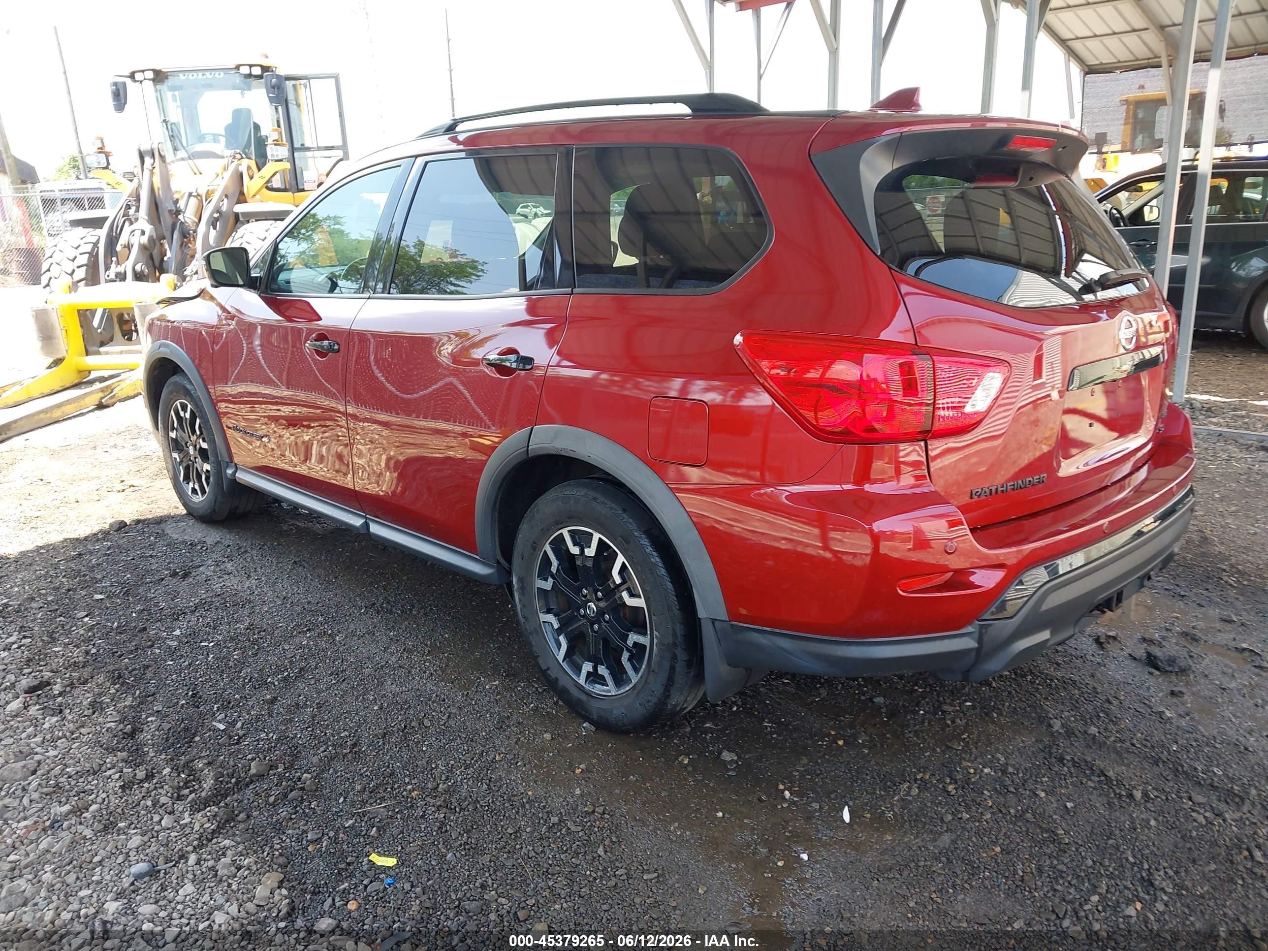 2019 Nissan Pathfinder VIN 5N1DR2MM8KC633519 IAAI salvage auction — Front End, Salvage (Pennsylvania), sold $4,625 on 2026-07-12 (photo 3)