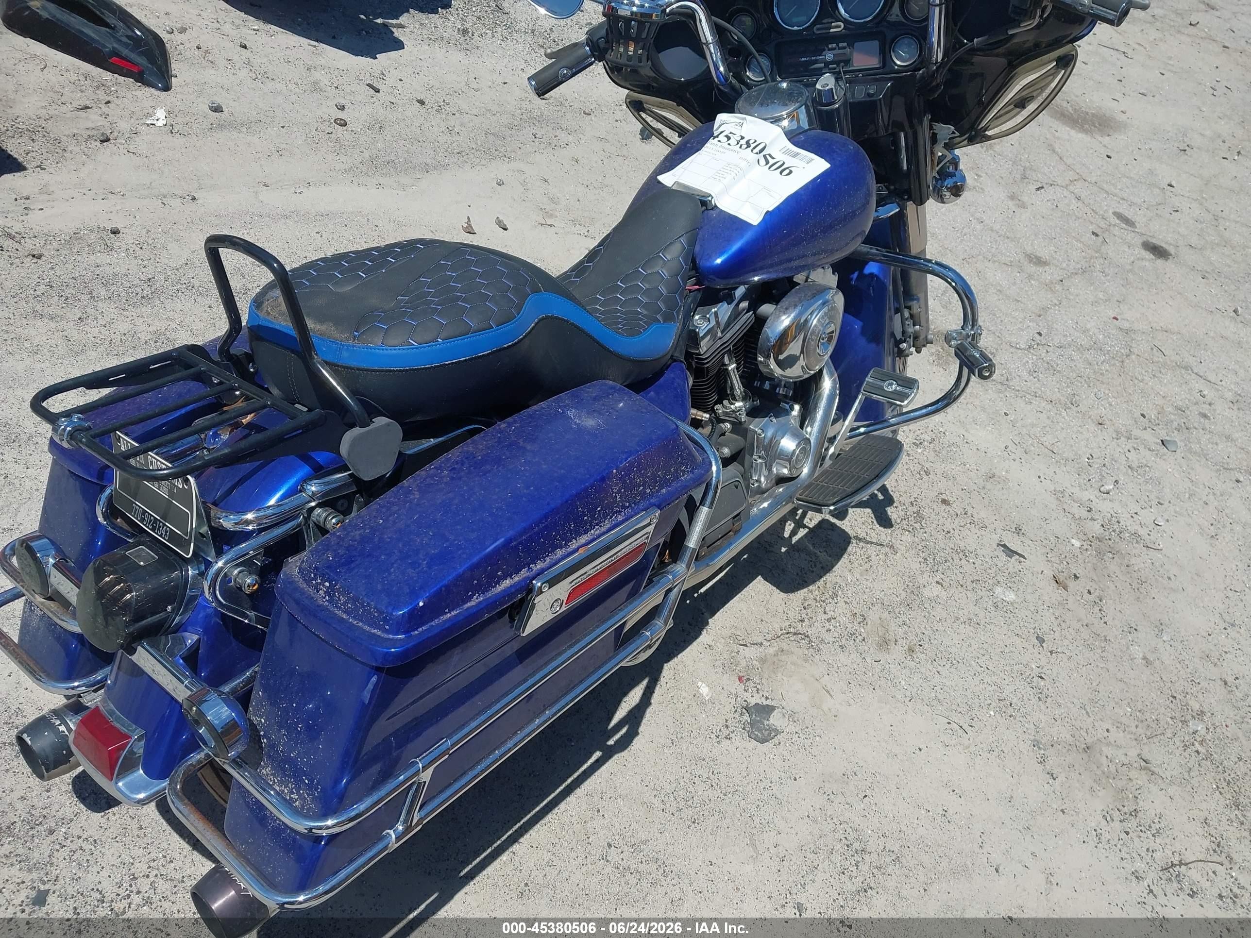 2004 Harley-davidson Electra glide VIN 1HD1FFW144Y617428 IAAI salvage auction — Side, Clear (Georgia), sold $825 on 2026-09-09 (photo 4)