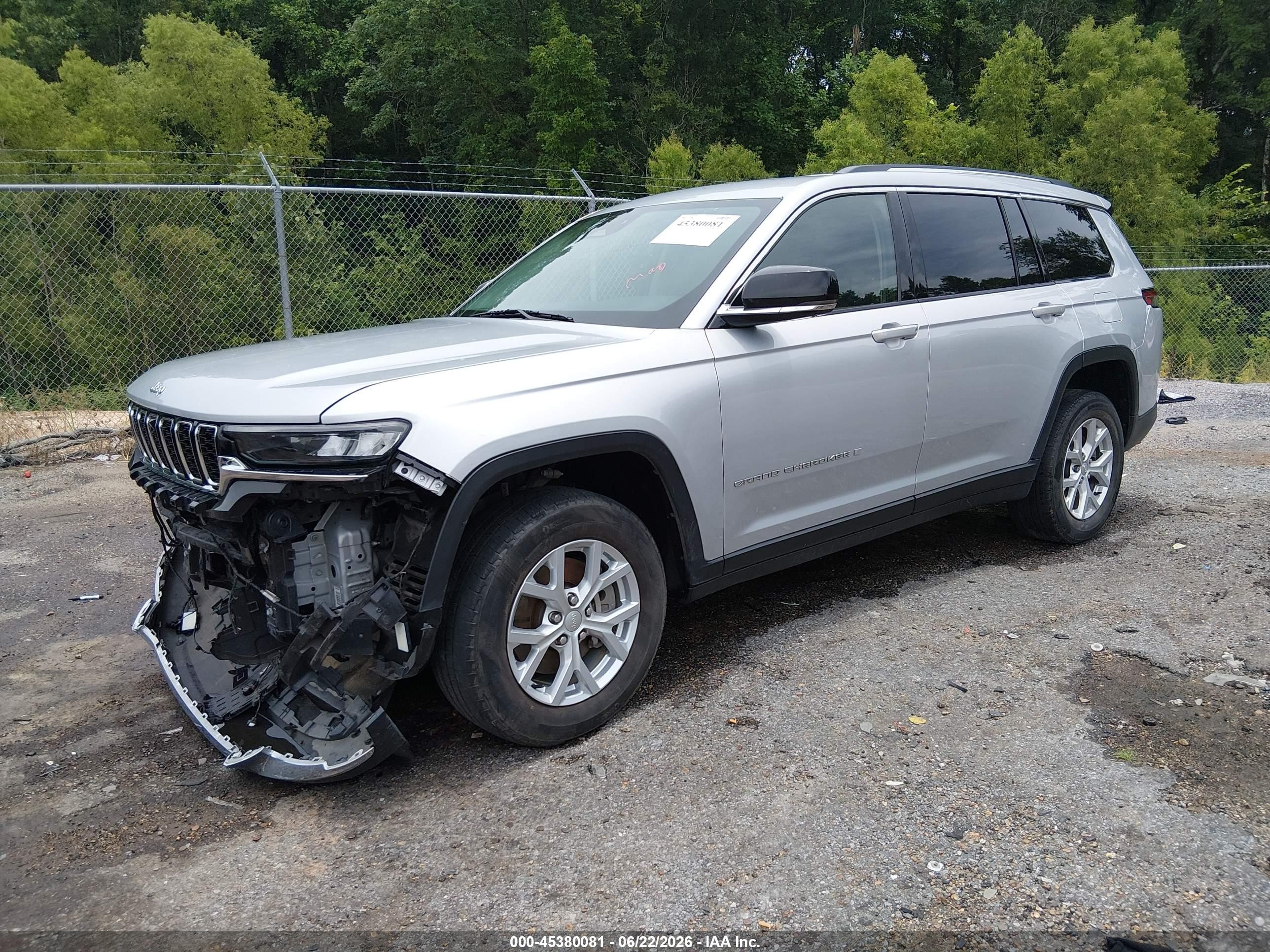 2023 Jeep Grand cherokee VIN 1C4RJJBG8P8835456 IAAI salvage auction — Front End, Salvage (Mississippi), sold $7,200 on 2026-09-05 (photo 2)