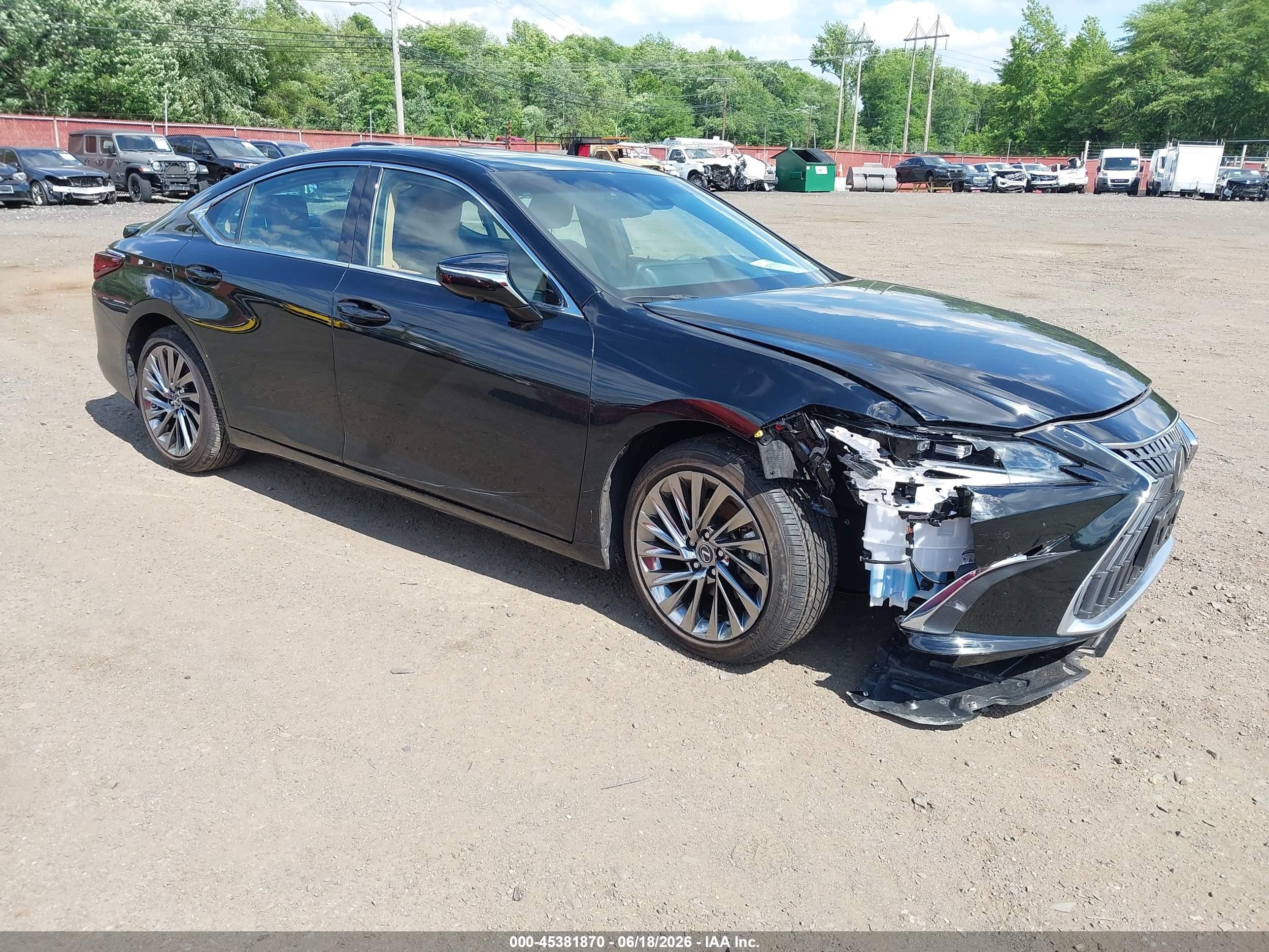 2024 Lexus ES 300h VIN 58AFA1C19RU046695 — IAAI salvage auction photo