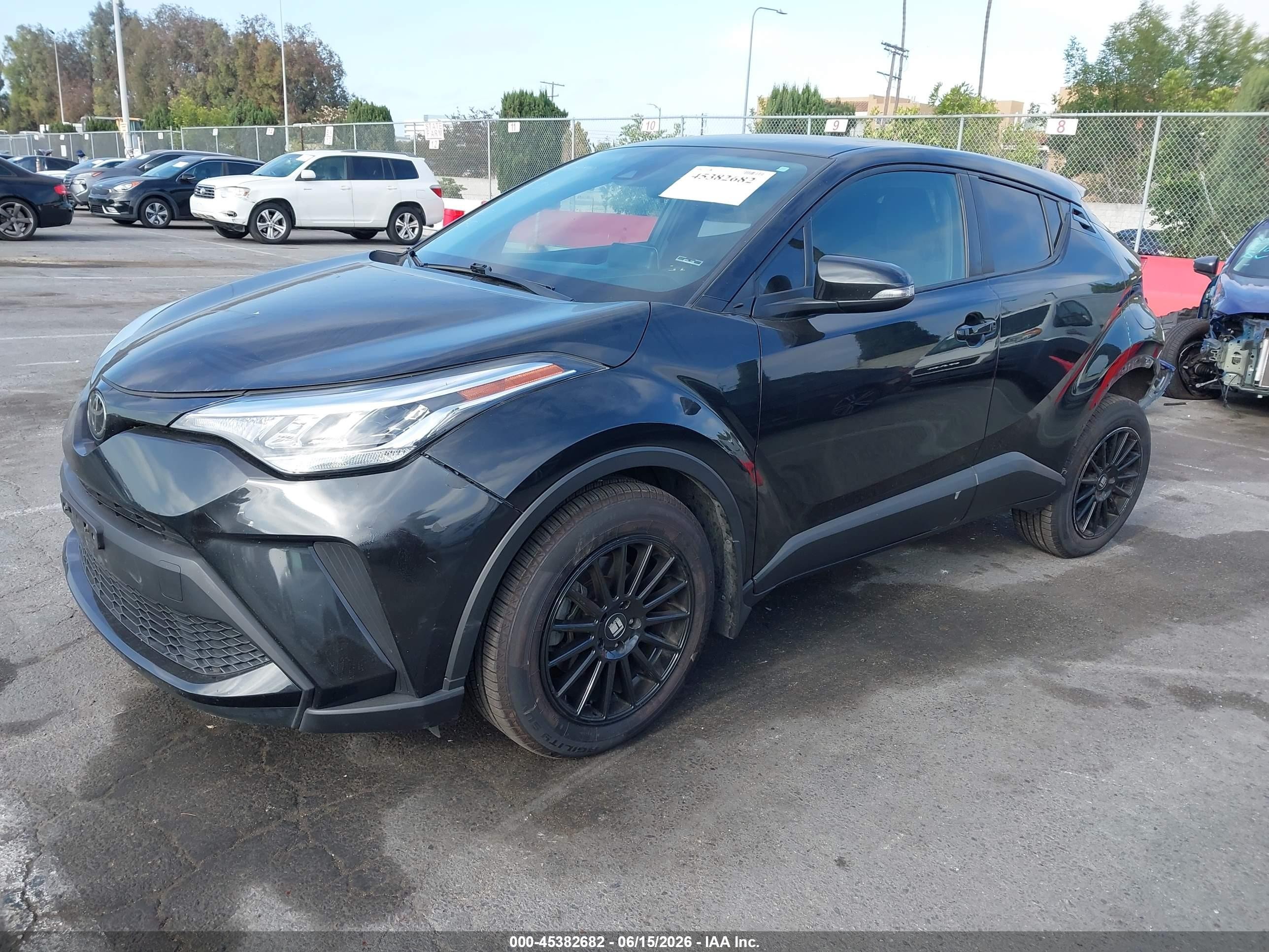2021 Toyota C-HR VIN JTNKHMBX5M1117409 IAAI salvage auction — Rear End, Salvage (California), sold $6,850 on 2026-07-06 (photo 2)