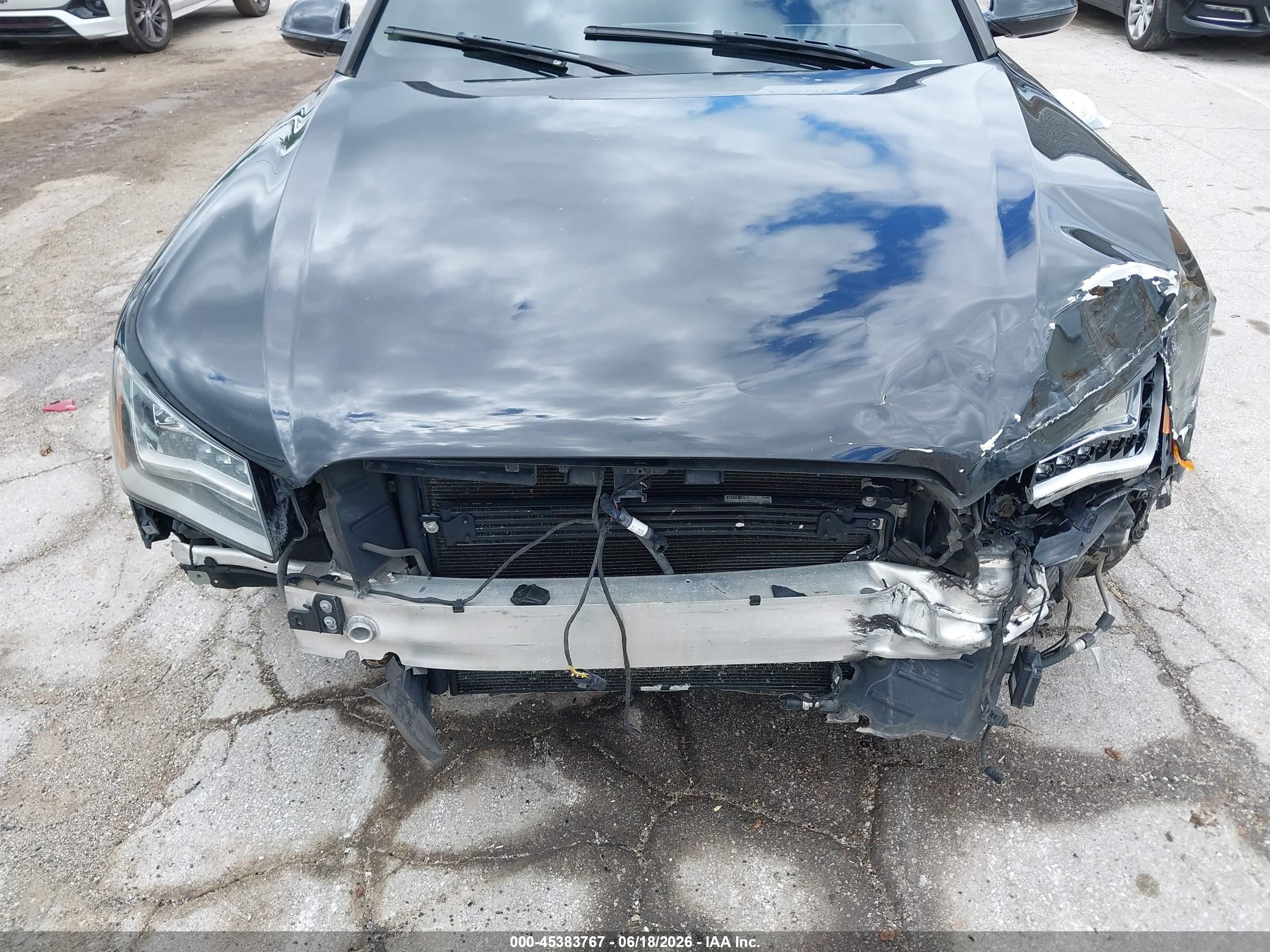 2013 Audi A8 VIN WAUR2AFD9DN019217 IAAI salvage auction — Front End, Salvage (Illinois), sold $1,300 on 2026-09-09 (photo 6)