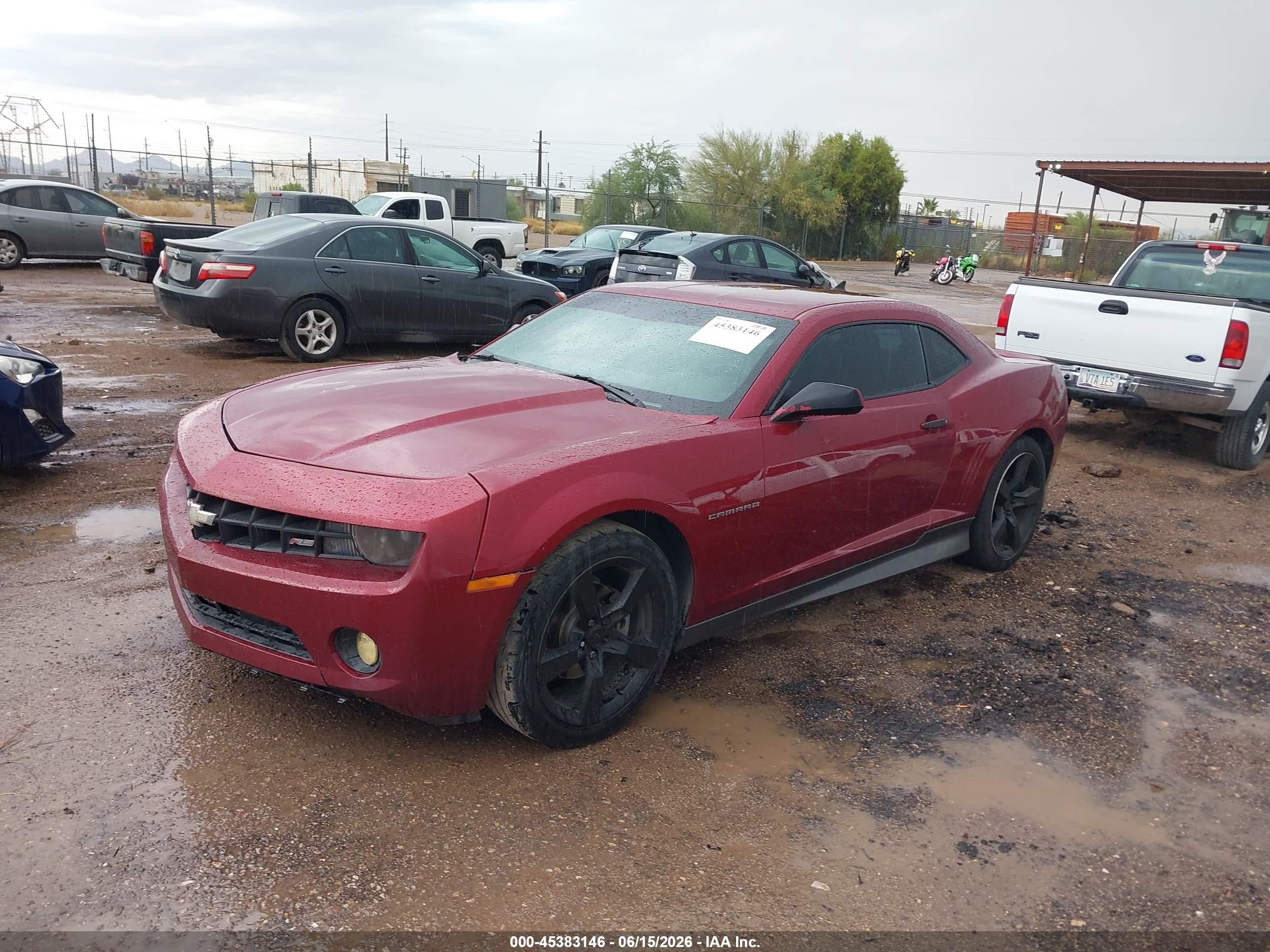 2010 Chevrolet Camaro VIN 2G1FG1EV3A9154962 IAAI salvage auction — Normal Wear, Clear-Dealer Only (Arizona), sold $1,450 on 2026-07-08 (photo 2)