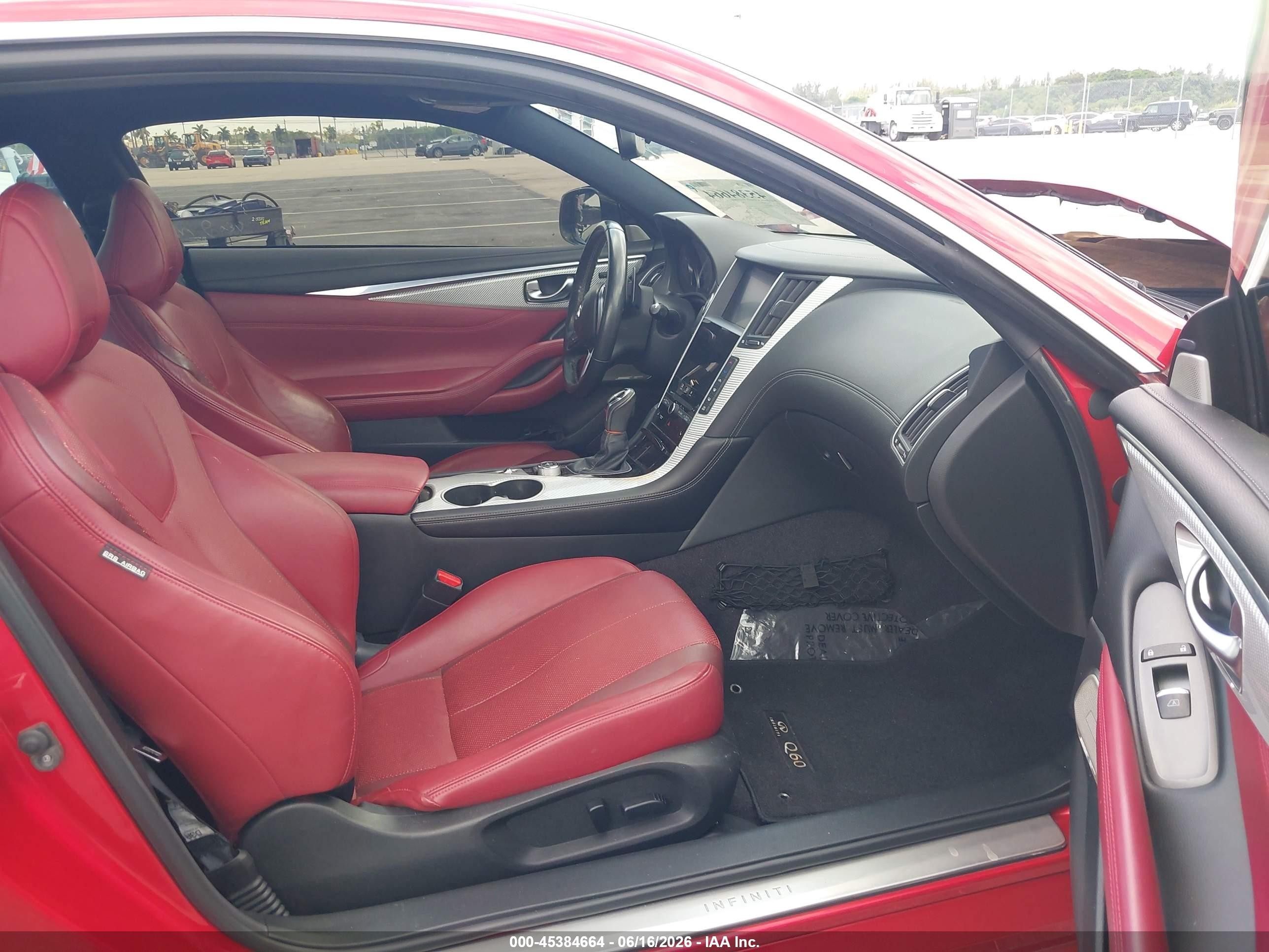 2018 Infiniti Q60 VIN JN1FV7EL2JM631093 IAAI salvage auction — Front End, Rebuildable (Florida), sold $4,500 on 2026-09-11 (photo 5)