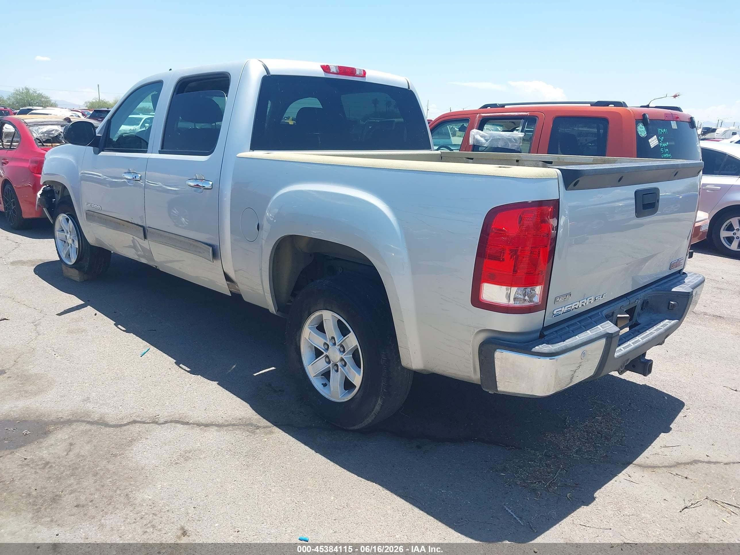 2011 GMC Sierra 1500 VIN 3GTP1VE06BG302943 IAAI salvage auction — Front End, Salvage (Arizona), sold $1,550 on 2026-07-04 (photo 3)