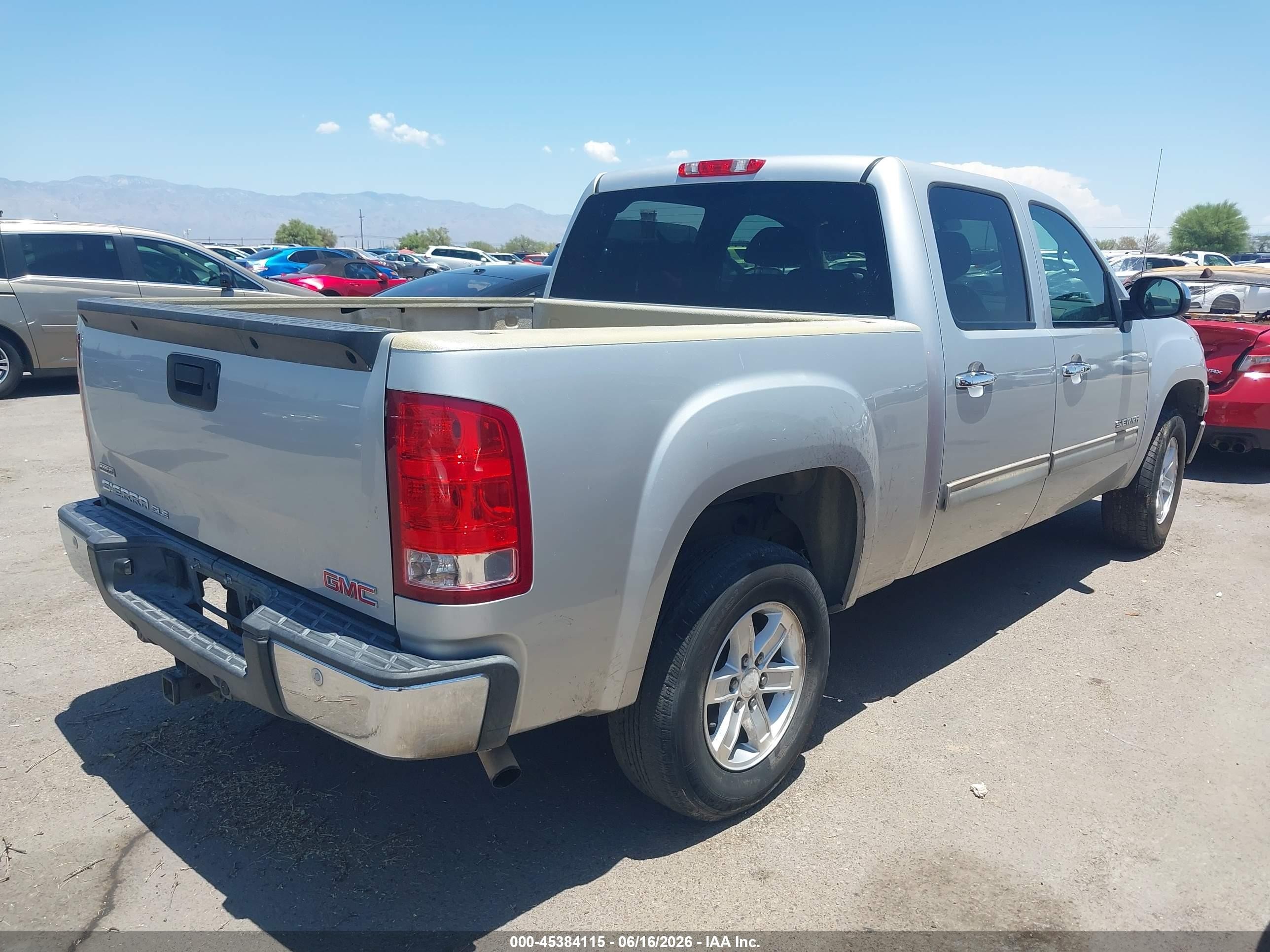 2011 GMC Sierra 1500 VIN 3GTP1VE06BG302943 IAAI salvage auction — Front End, Salvage (Arizona), sold $1,550 on 2026-07-04 (photo 4)