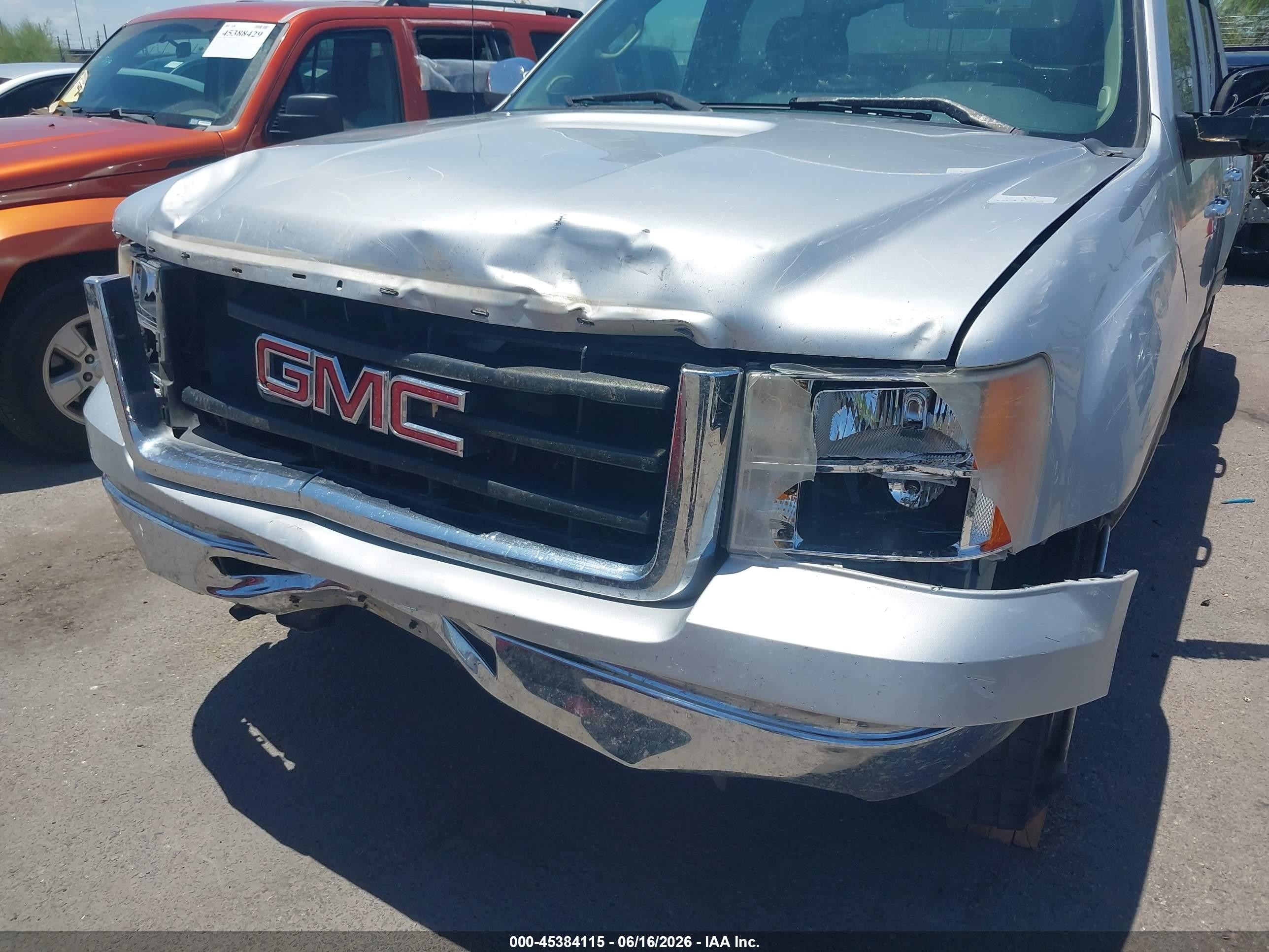 2011 GMC Sierra 1500 VIN 3GTP1VE06BG302943 IAAI salvage auction — Front End, Salvage (Arizona), sold $1,550 on 2026-07-04 (photo 6)