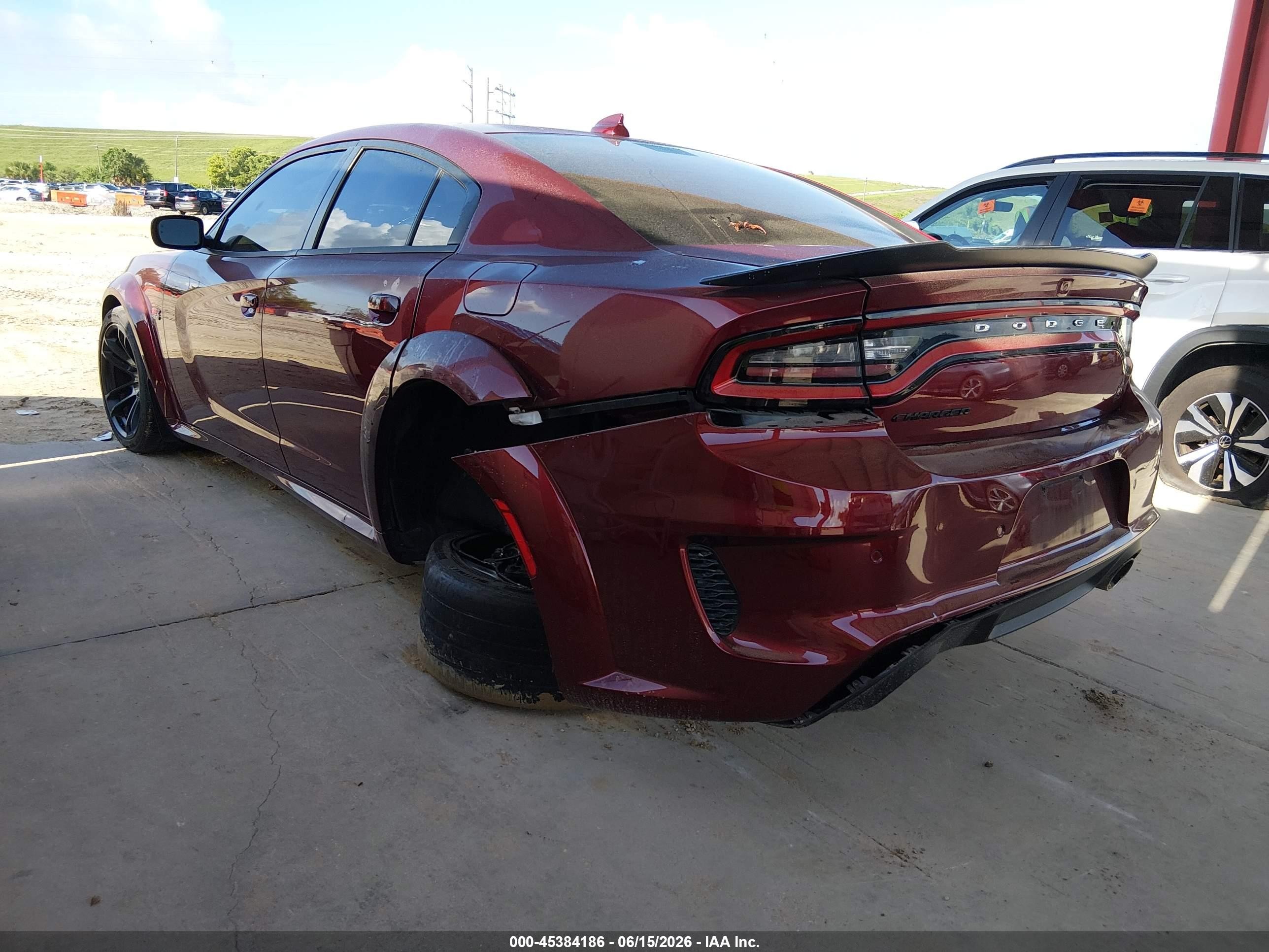 2023 Dodge Charger VIN 2C3CDXGJ8PH686761 IAAI salvage auction — Rear End, Rebuildable (Florida), sold $22,100 on 2026-10-06 (photo 3)