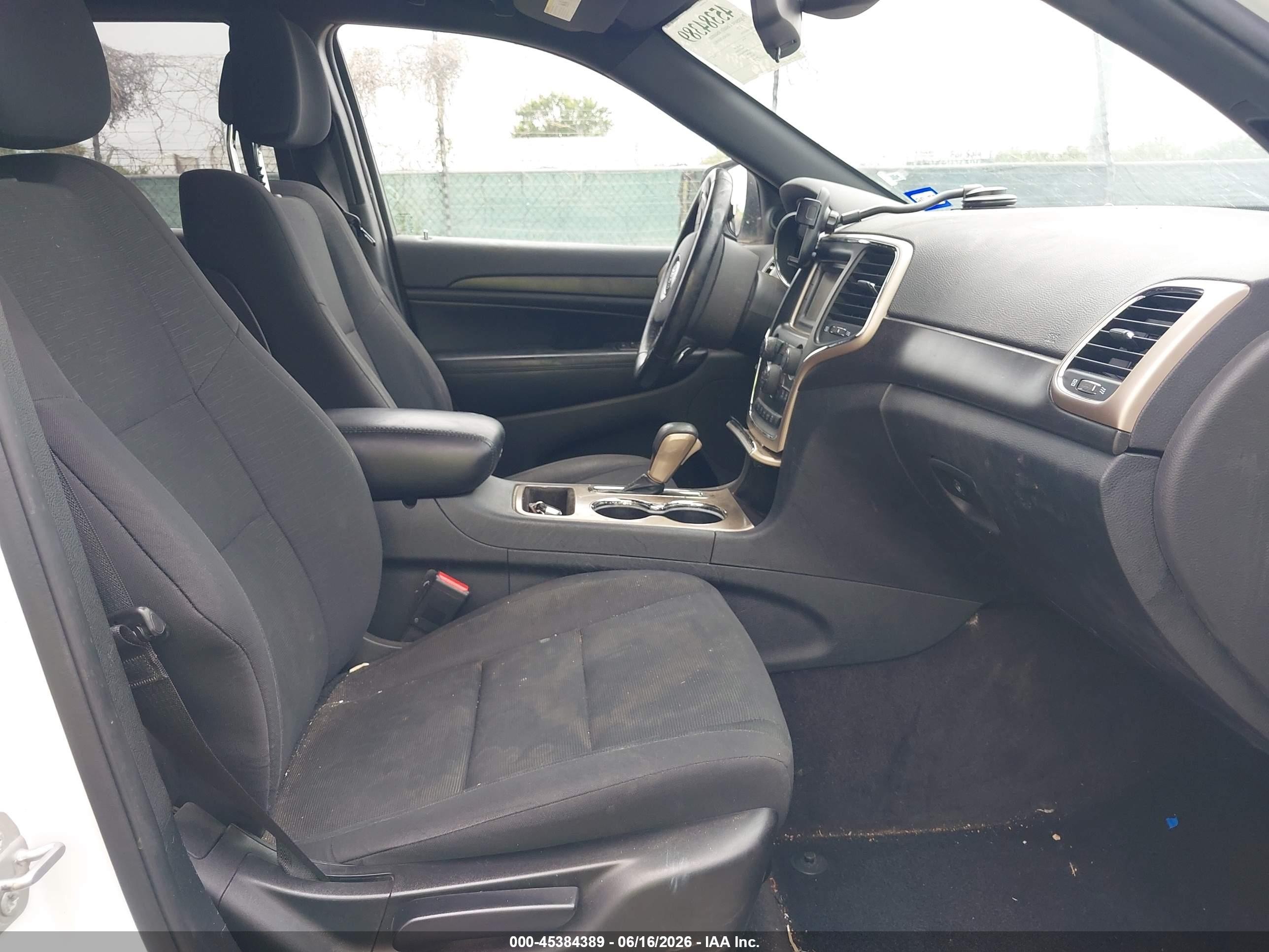 2016 Jeep Grand cherokee VIN 1C4RJEAG6GC313916 IAAI salvage auction — Front End, Original (Texas), sold $3,350 on 2026-09-08 (photo 5)