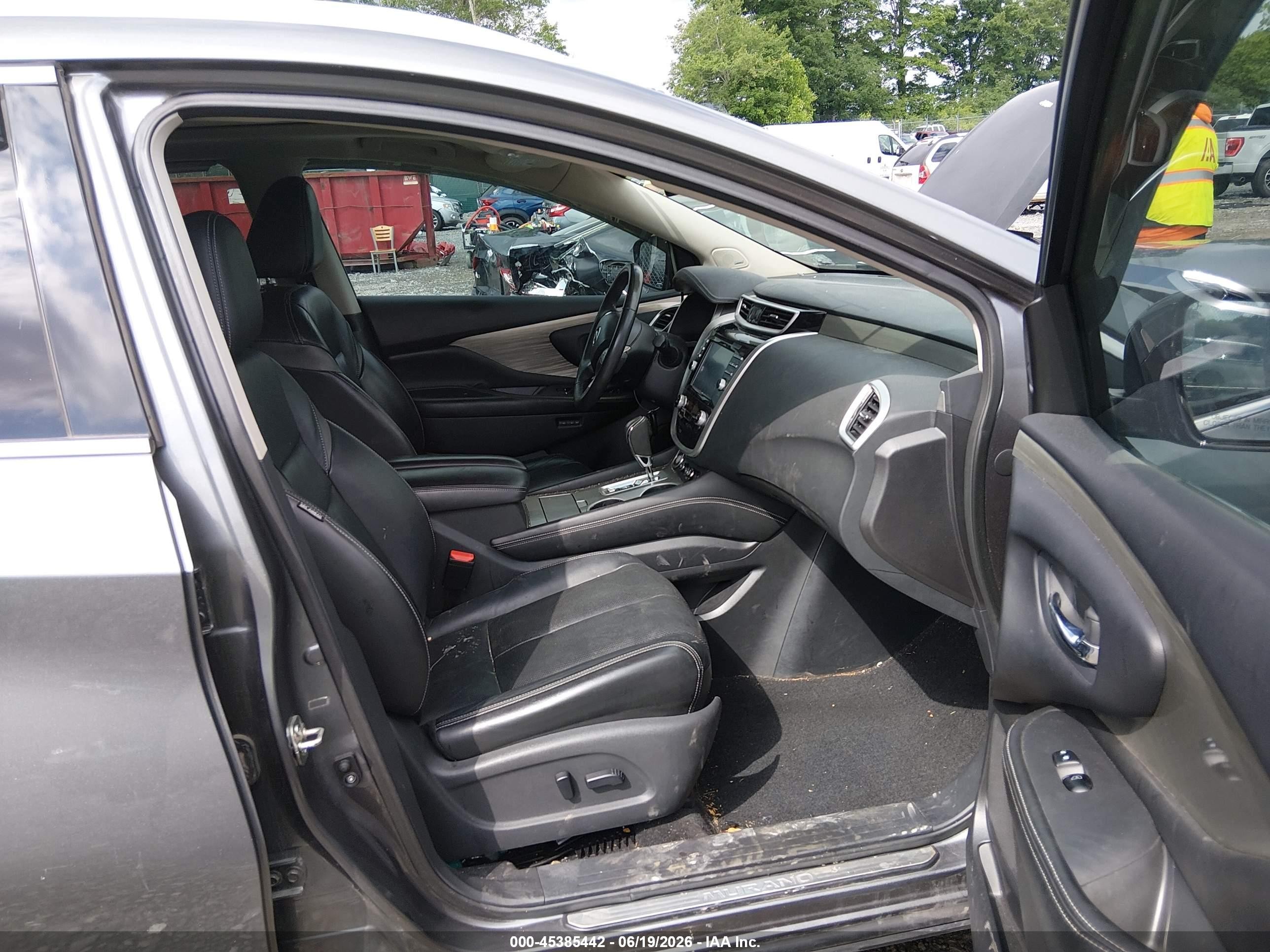 2015 Nissan Murano VIN 5N1AZ2MH9FN252990 IAAI salvage auction — Unknown, Salvage (West Virginia), sold $1,600 on 2026-09-09 (photo 5)