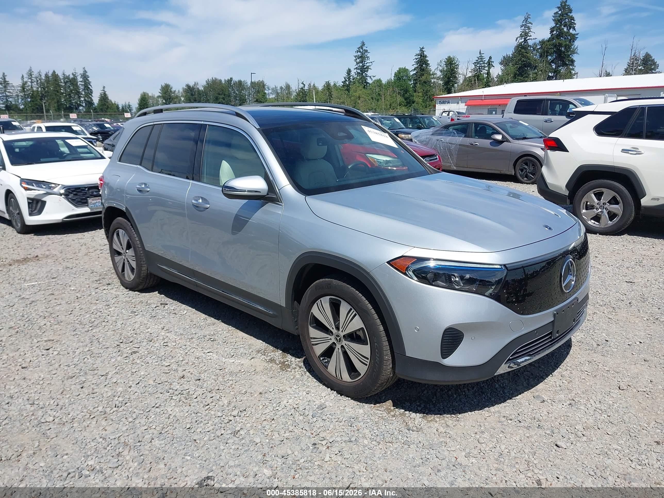 2024 Mercedes-Benz EQB VIN W1N9M0KB8RN107865 — IAAI salvage auction photo
