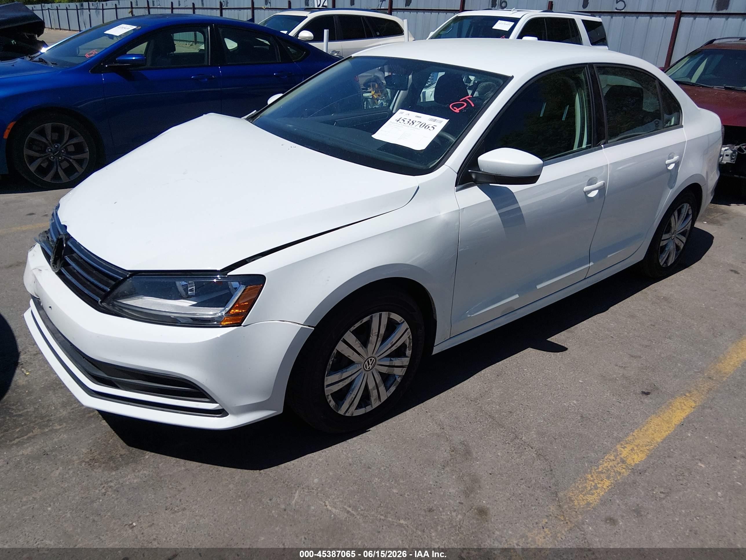 2017 Volkswagen Jetta VIN 3VW2B7AJ5HM215527 IAAI salvage auction — Front End, Salvage (Utah), sold $2,050 on 2026-07-09 (photo 2)