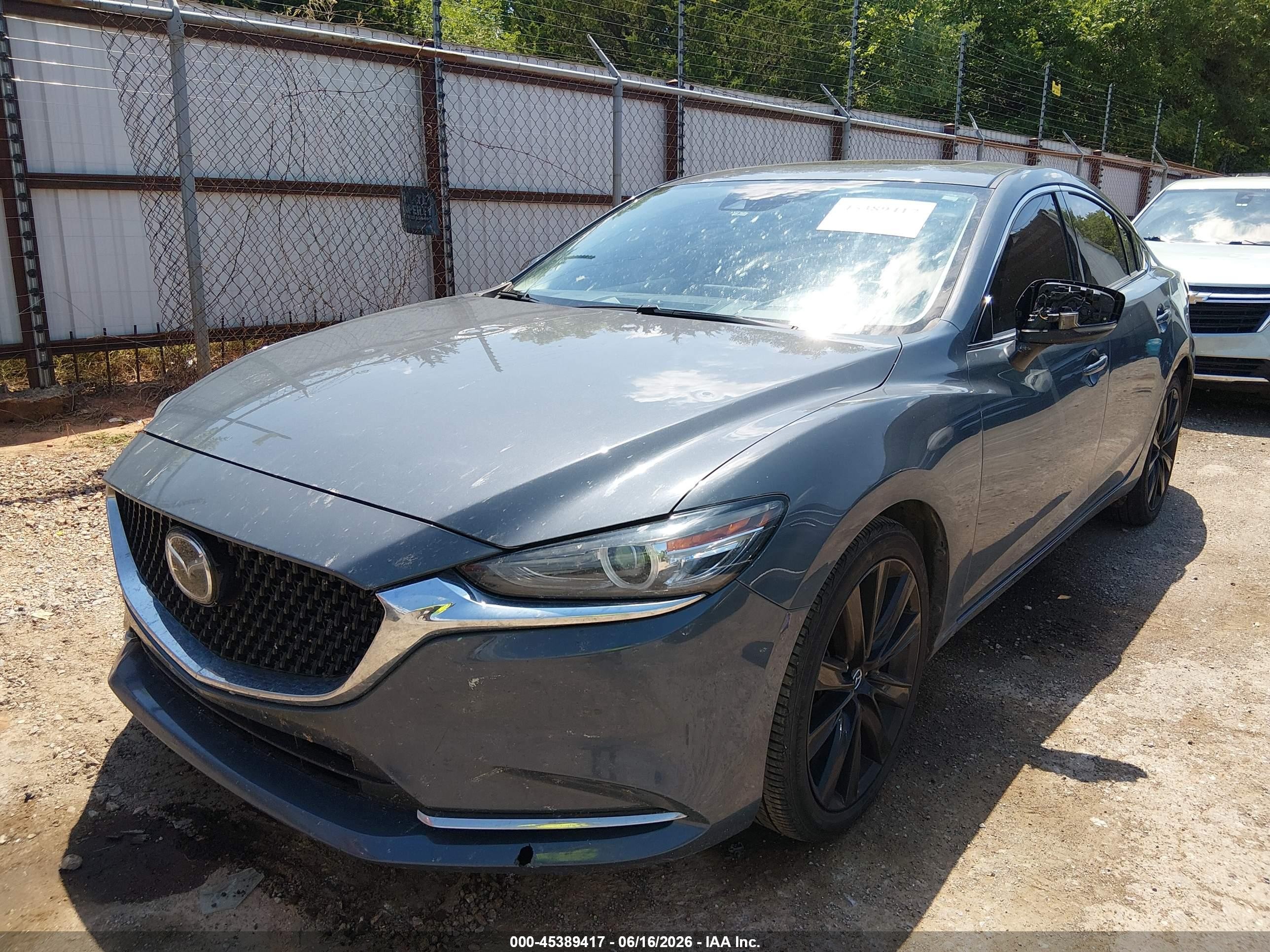 2021 Mazda 6 VIN JM1GL1WY6M1614656 IAAI salvage auction — Hail, Clear (Oklahoma), sold $7,300 on 2026-09-02 (photo 2)