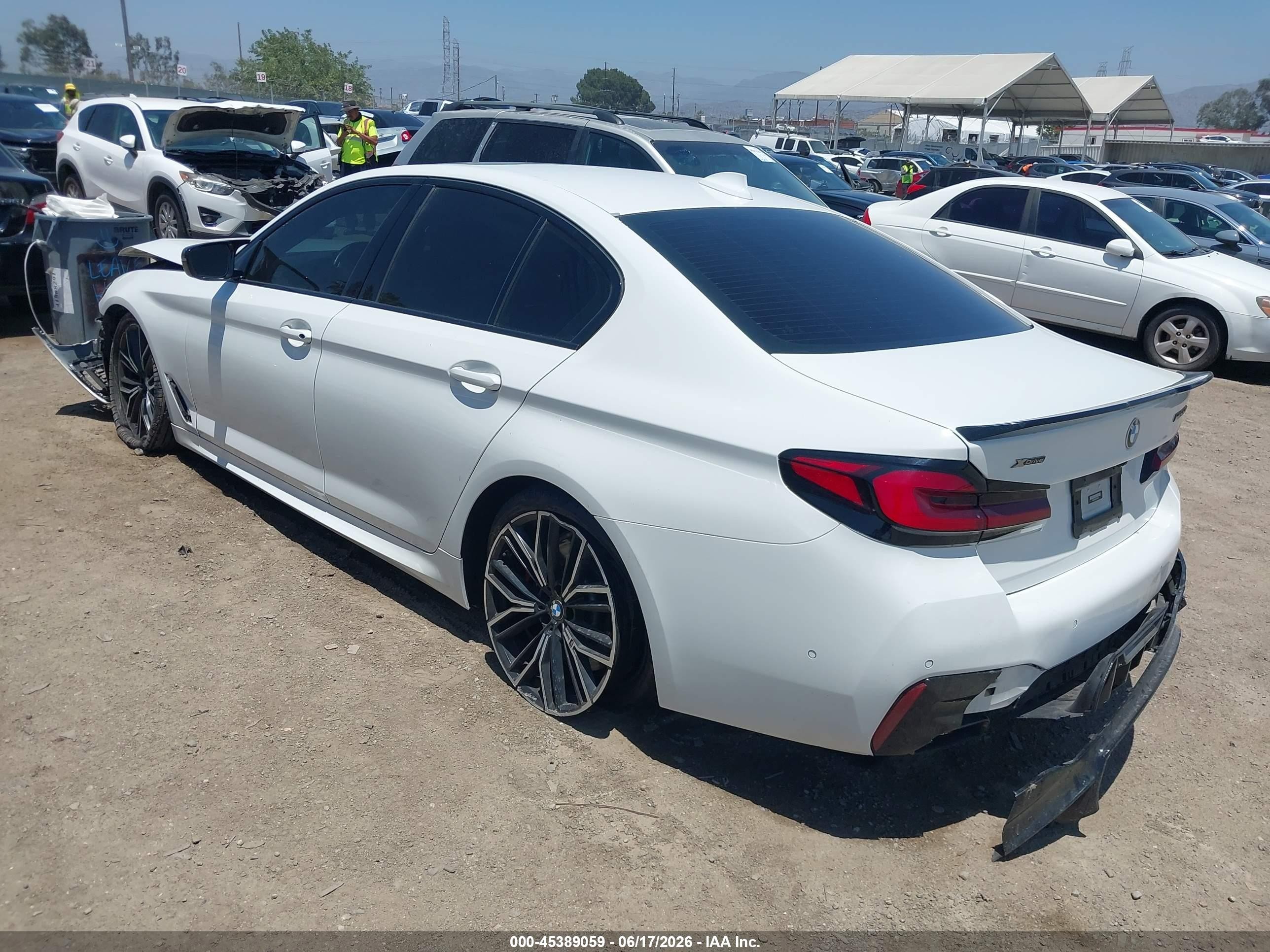 2022 BMW VIN WBA13BK05NCJ62066 IAAI salvage auction — Front & Rear, Salvage (California), sold $12,750 on 2026-09-09 (photo 3)