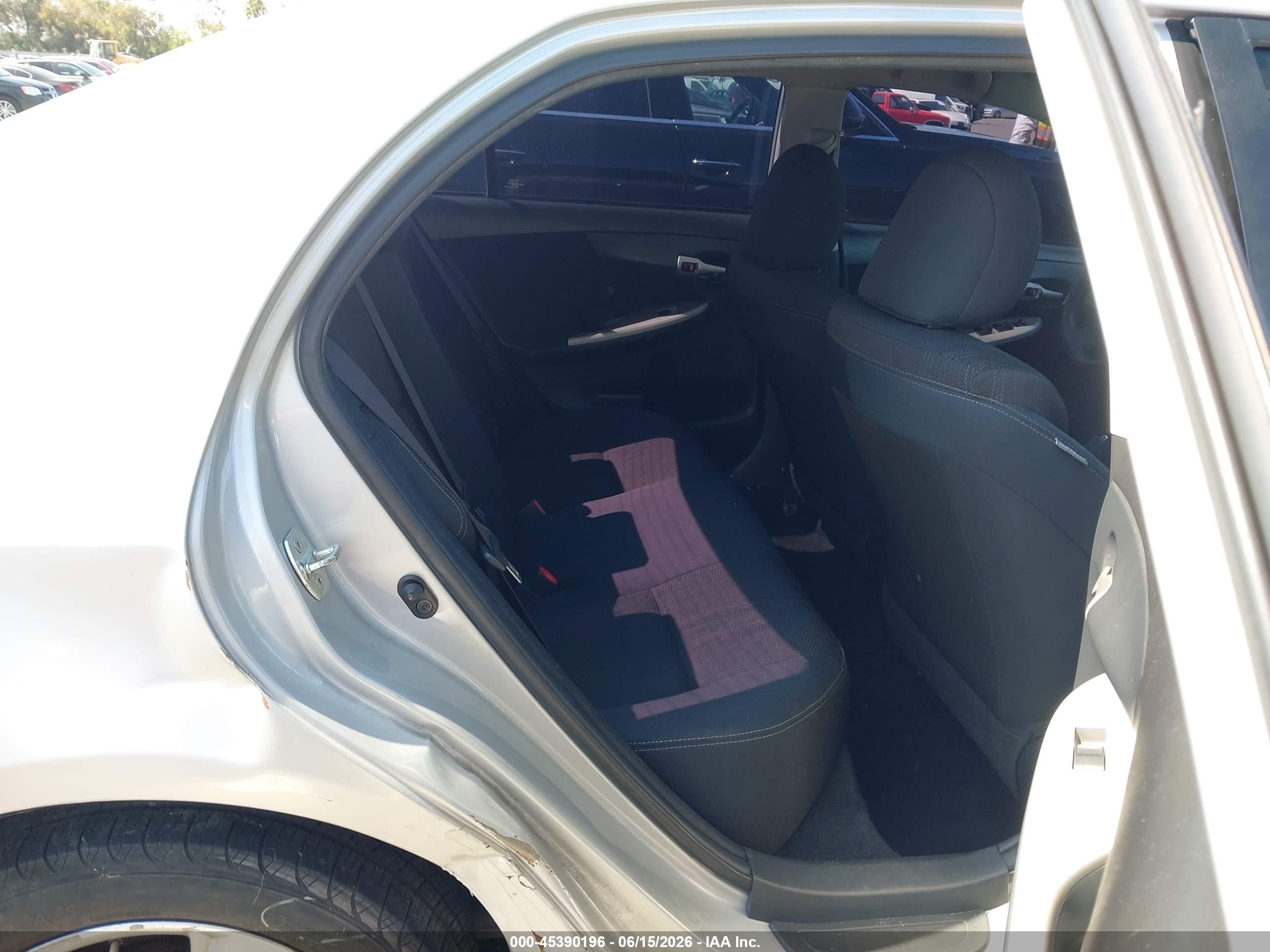 2012 Toyota Corolla VIN 5YFBU4EE0CP043840 IAAI salvage auction — Normal Wear, Salvage (California), sold $1,625 on 2026-07-02 (photo 8)