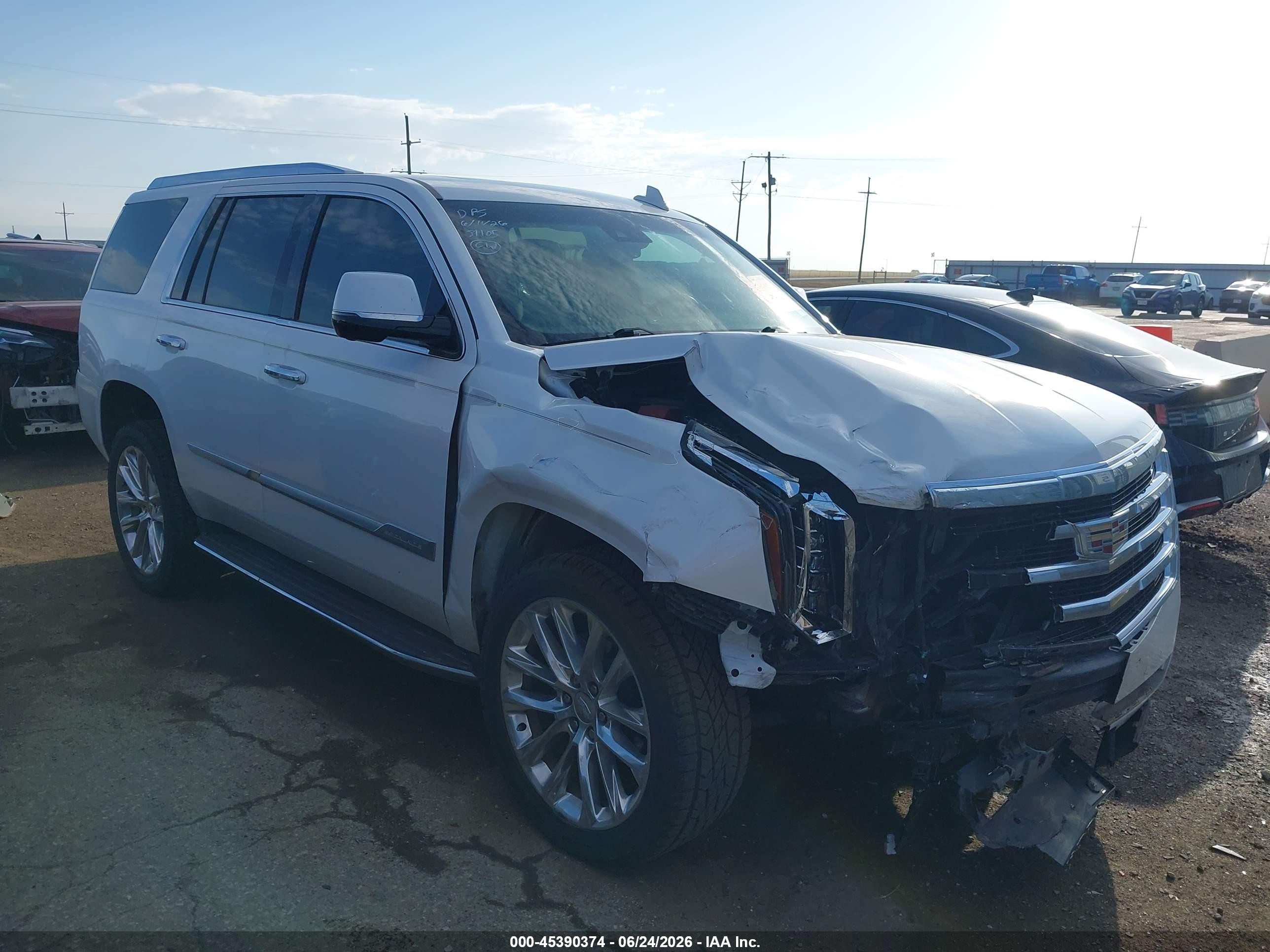 2019 Cadillac Escalade VIN 1GYS3BKJ4KR321159 IAAI salvage auction — Unknown, Original (Texas), sold $8,650 on 2026-09-22 (photo 1)