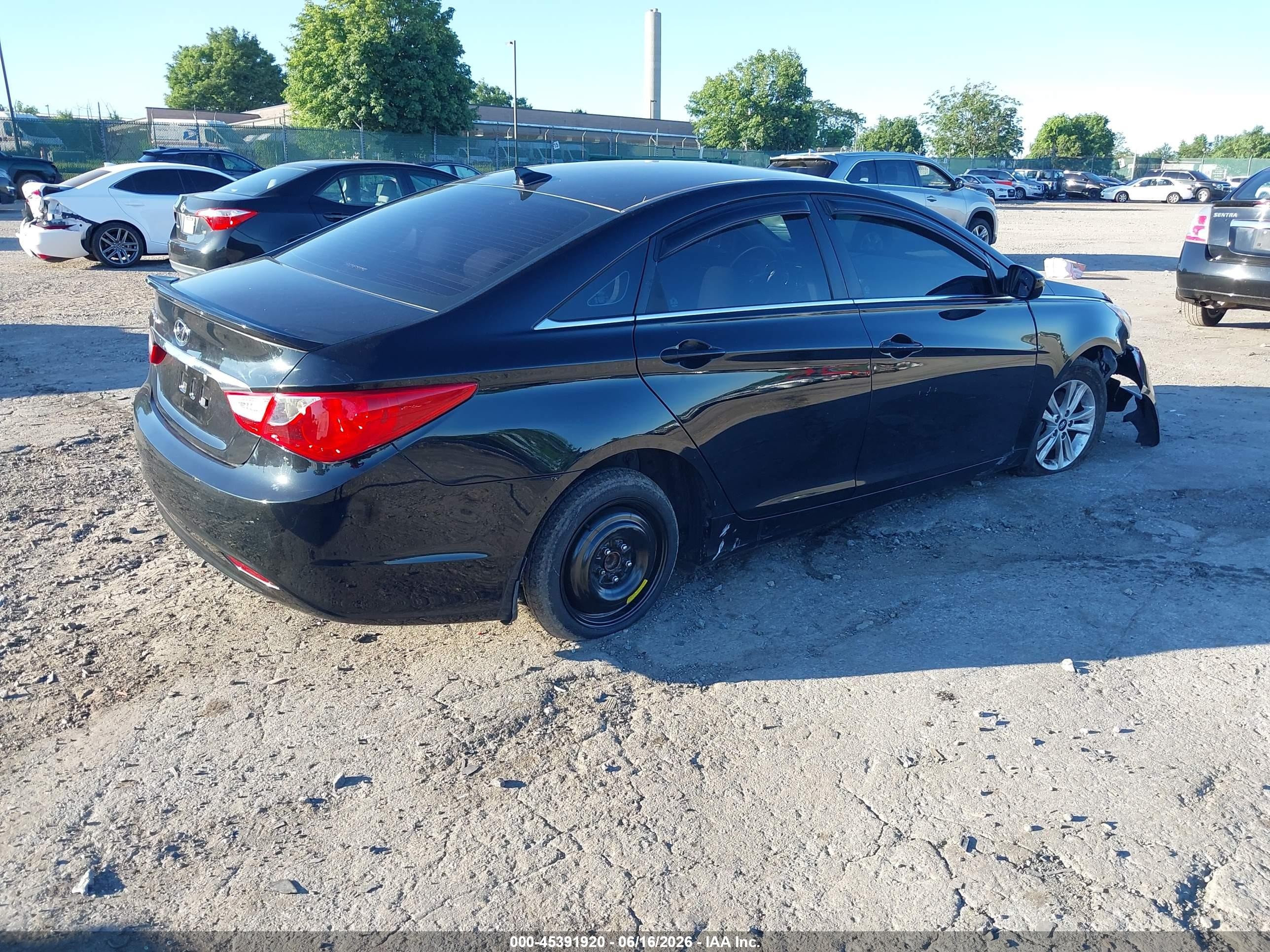 2013 Hyundai Sonata VIN 5NPEB4AC0DH678286 IAAI salvage auction — Front End, Salvage (Pennsylvania), sold $775 on 2026-07-07 (photo 4)