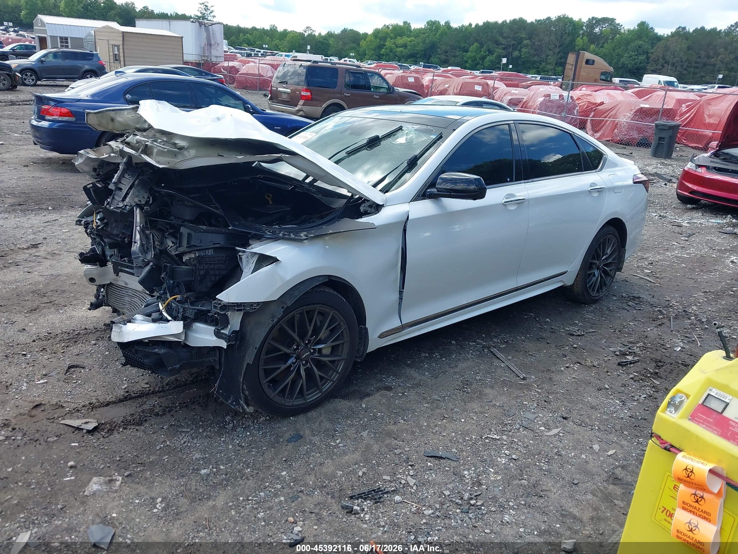 2018 Genesis G80 VIN KMHGN4JBXJU241755 IAAI salvage auction — Transmission Damage, Salvage (Georgia), sold $1,900 on 2026-09-11 (photo 2)