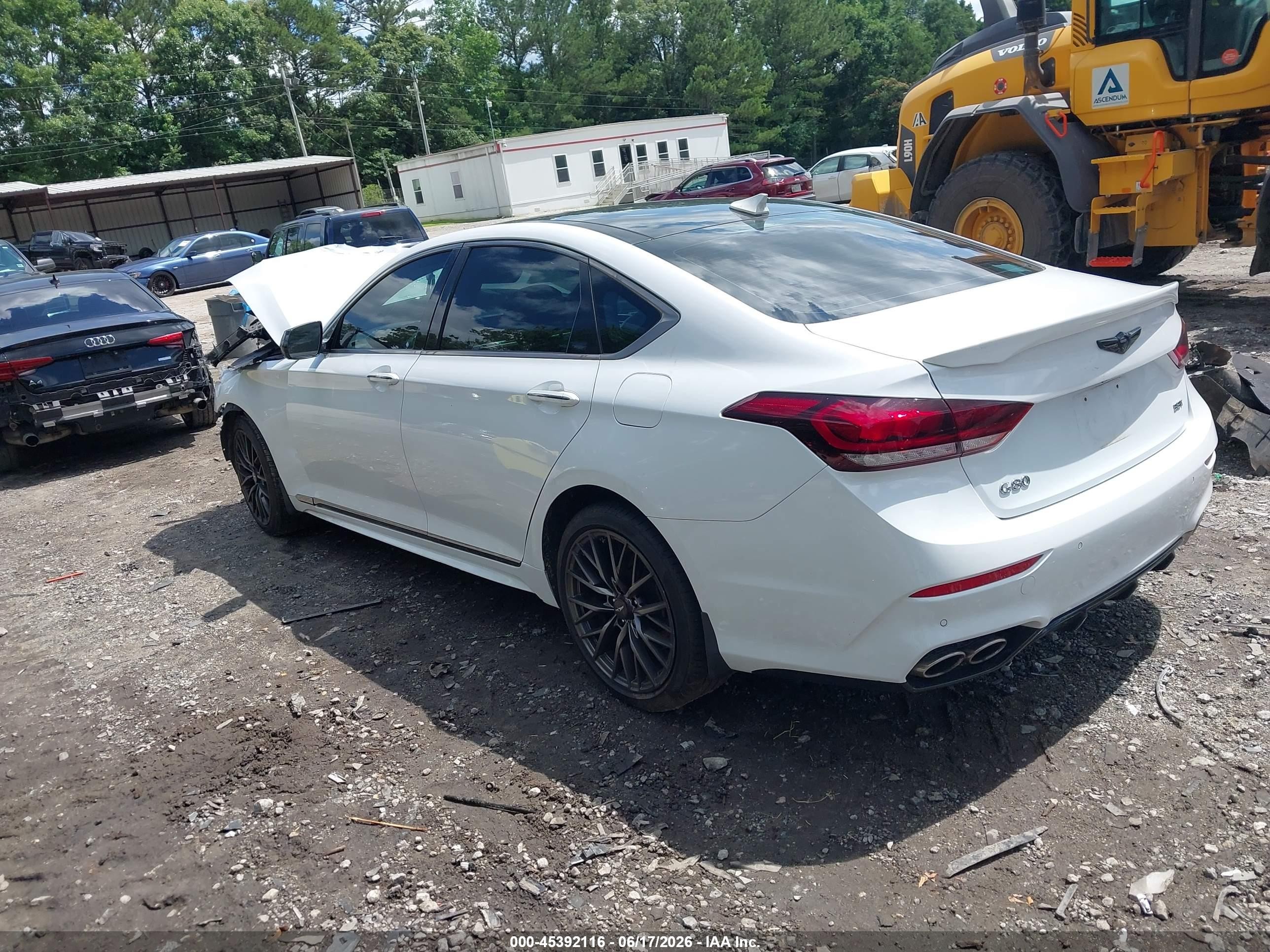 2018 Genesis G80 VIN KMHGN4JBXJU241755 IAAI salvage auction — Transmission Damage, Salvage (Georgia), sold $1,900 on 2026-09-11 (photo 3)