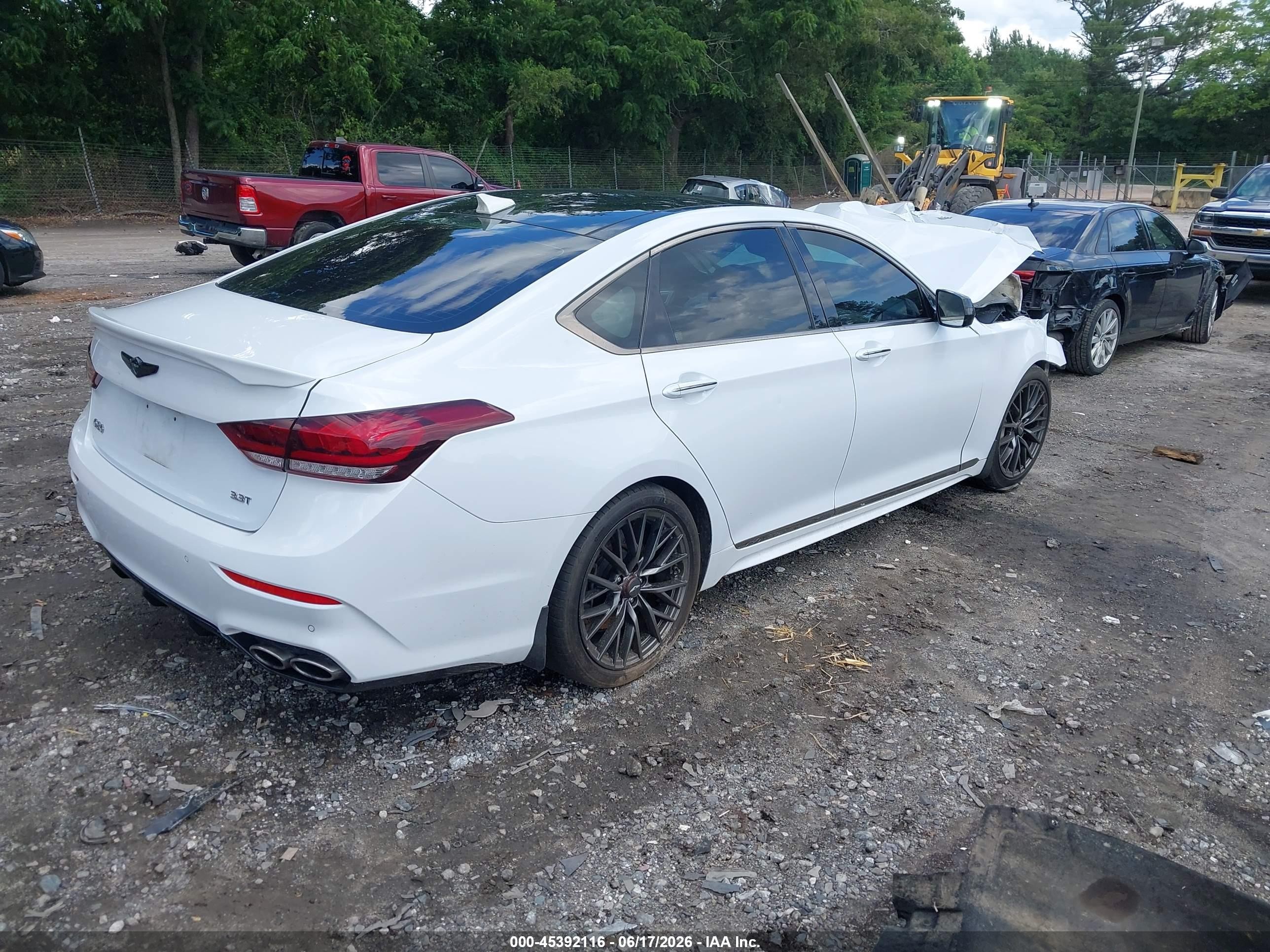 2018 Genesis G80 VIN KMHGN4JBXJU241755 IAAI salvage auction — Transmission Damage, Salvage (Georgia), sold $1,900 on 2026-09-11 (photo 4)