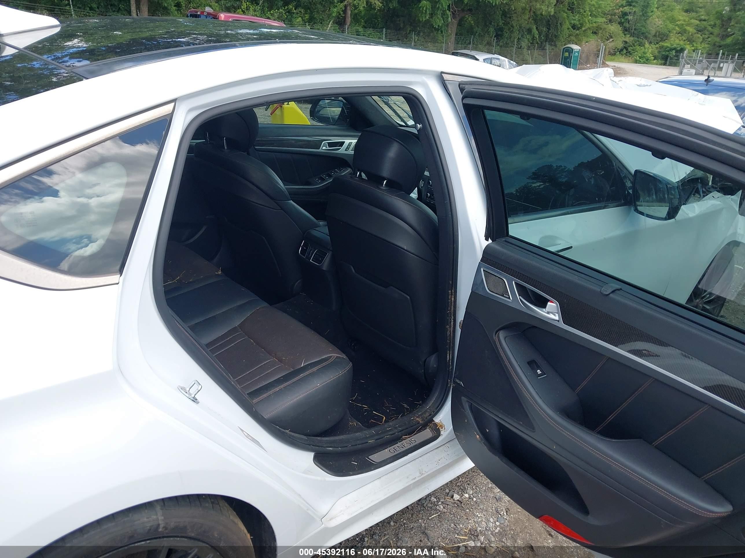 2018 Genesis G80 VIN KMHGN4JBXJU241755 IAAI salvage auction — Transmission Damage, Salvage (Georgia), sold $1,900 on 2026-09-11 (photo 8)