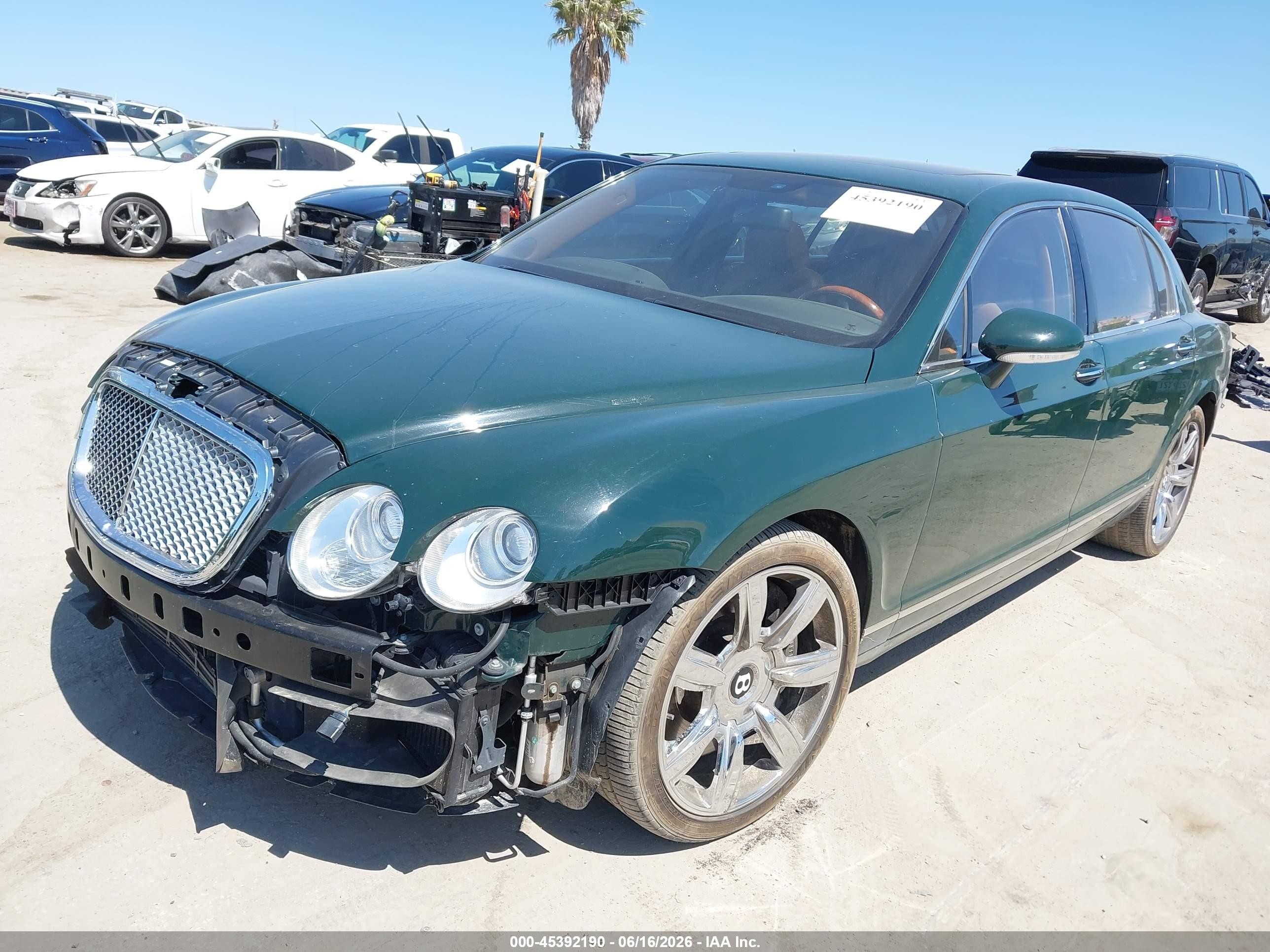 2007 Bentley Continenta VIN SCBBR93W87C041006 IAAI salvage auction — Front End, Salvage (California), sold $15,850 on 2026-07-15 (photo 2)