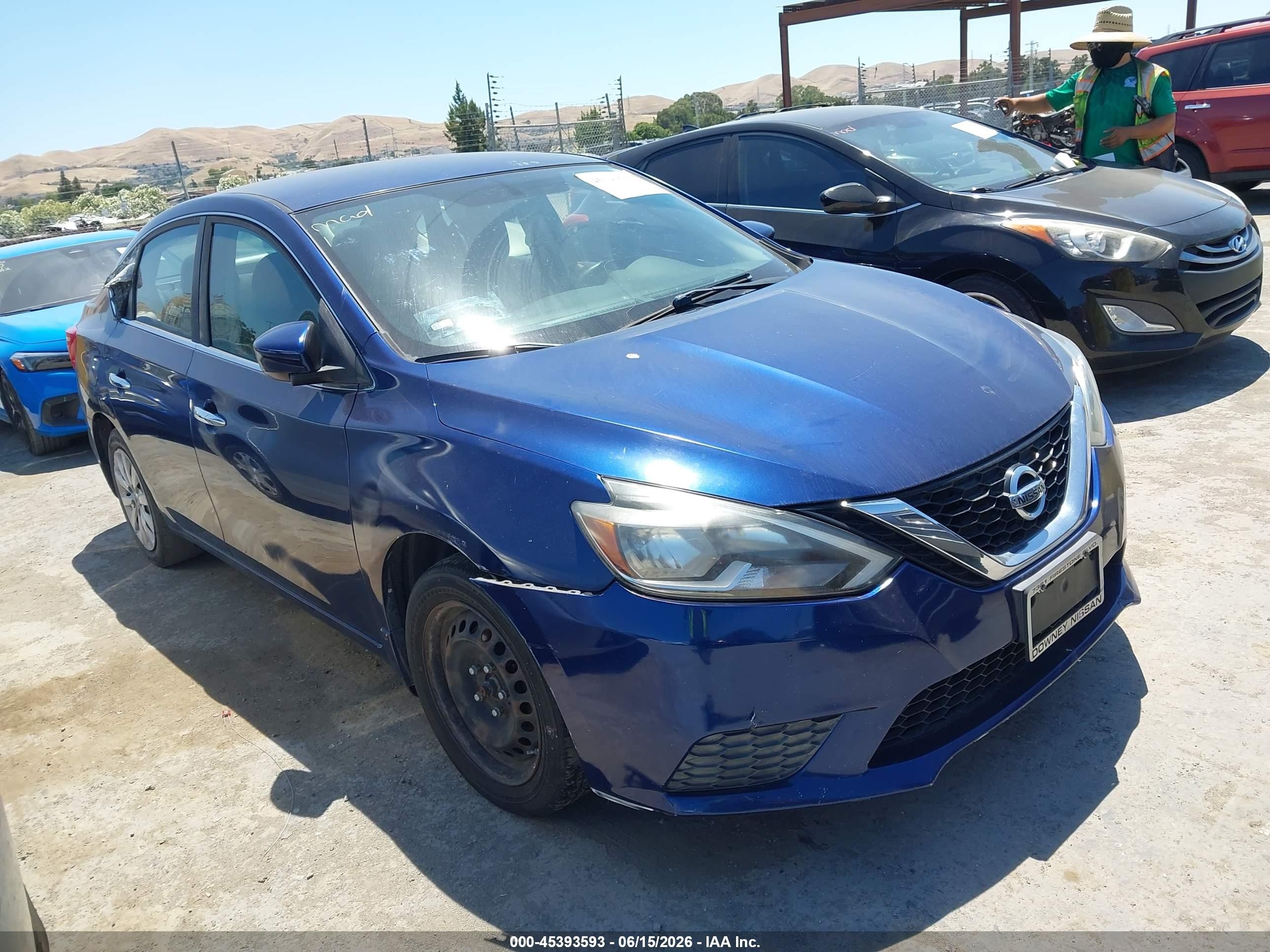 2017 Nissan Sentra VIN 3N1AB7AP7HY335974 IAAI salvage auction — Normal Wear, Clear - Dealer Only (California), sold $1,200 on 2026-07-09 (photo 1)
