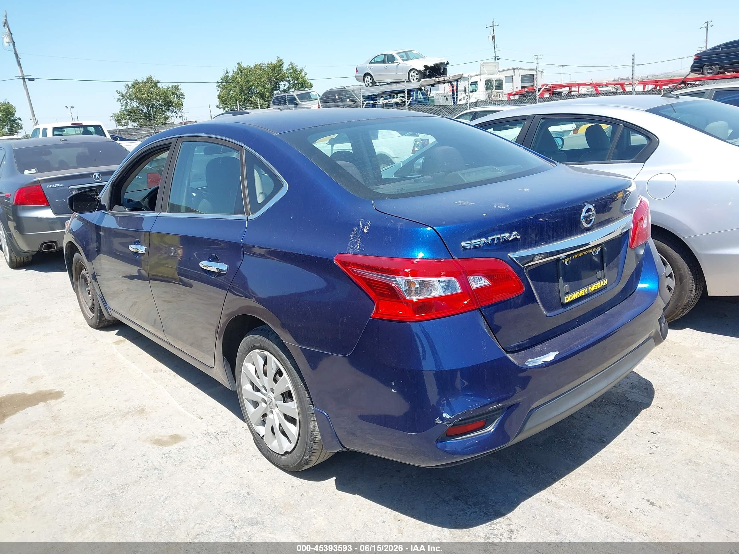2017 Nissan Sentra VIN 3N1AB7AP7HY335974 IAAI salvage auction — Normal Wear, Clear - Dealer Only (California), sold $1,200 on 2026-07-09 (photo 3)