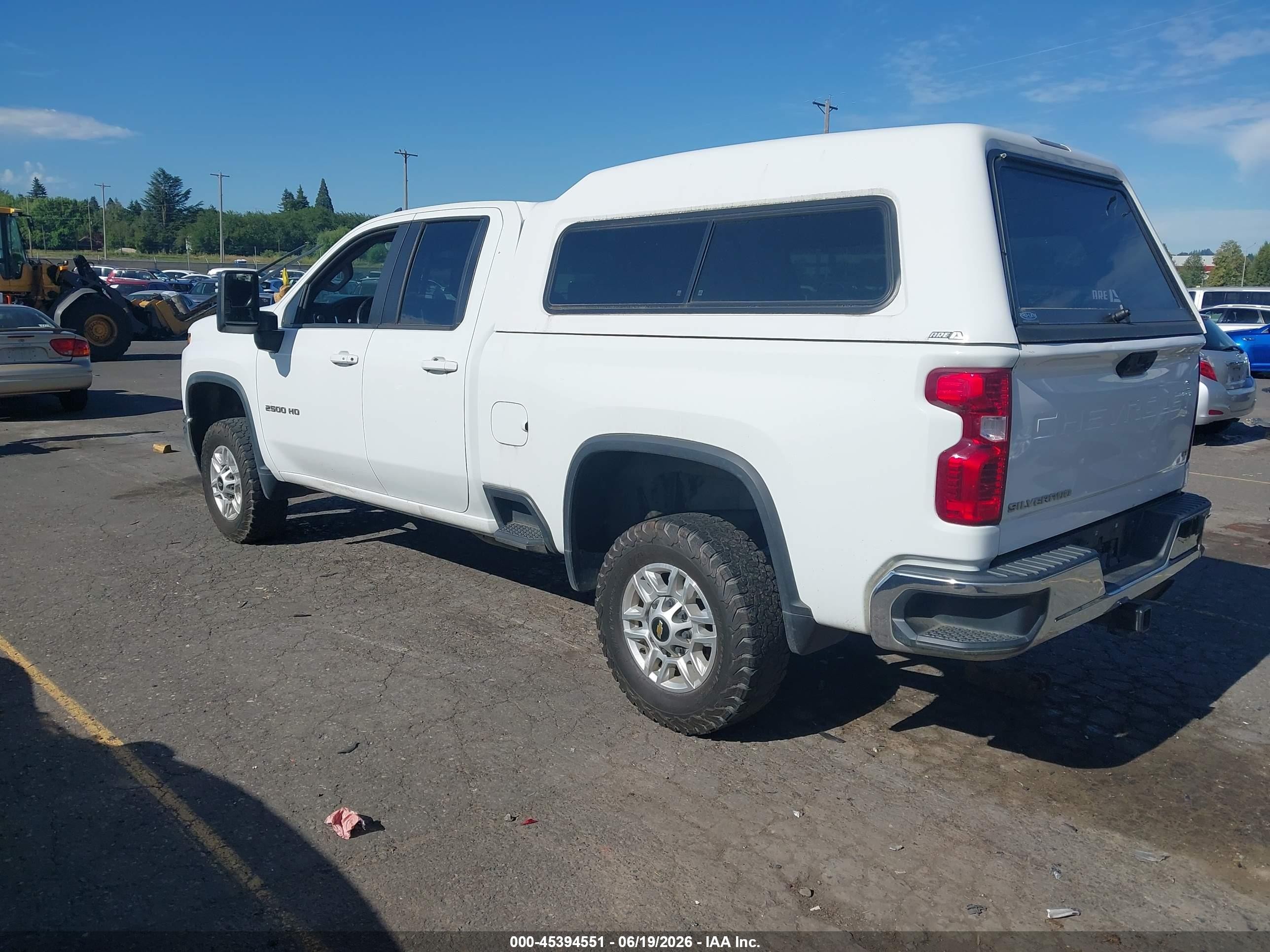 2021 Chevrolet Silverado 2500 VIN 1GC5WNE75MF126493 IAAI salvage auction — Front End, Clear (Oregon), sold $7,200 on 2026-07-09 (photo 3)