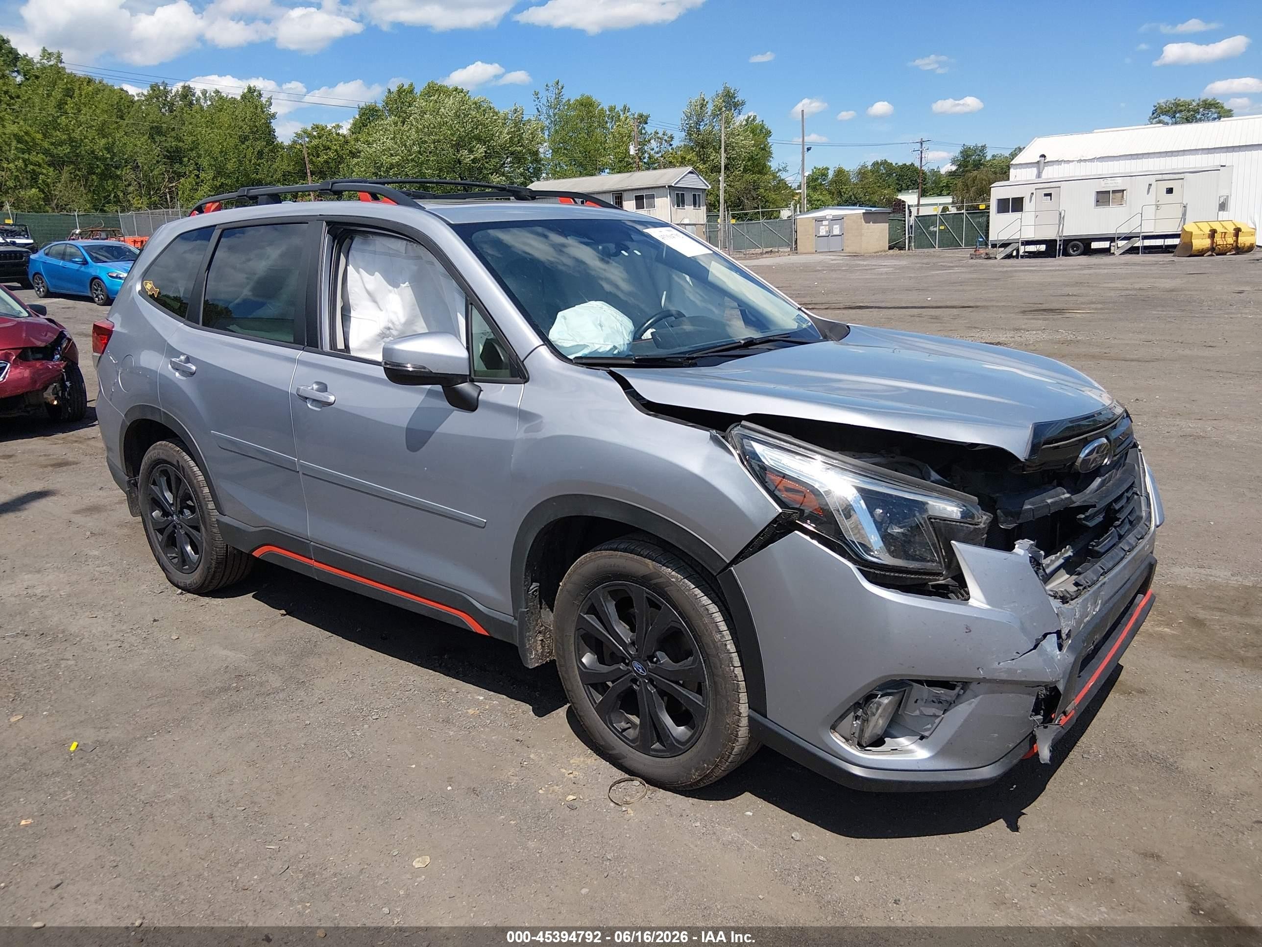 2023 Subaru Forester VIN JF2SKAJC4PH515985 IAAI salvage auction — Front End, Salvage (Pennsylvania), sold $4,100 on 2026-07-12 (photo 1)