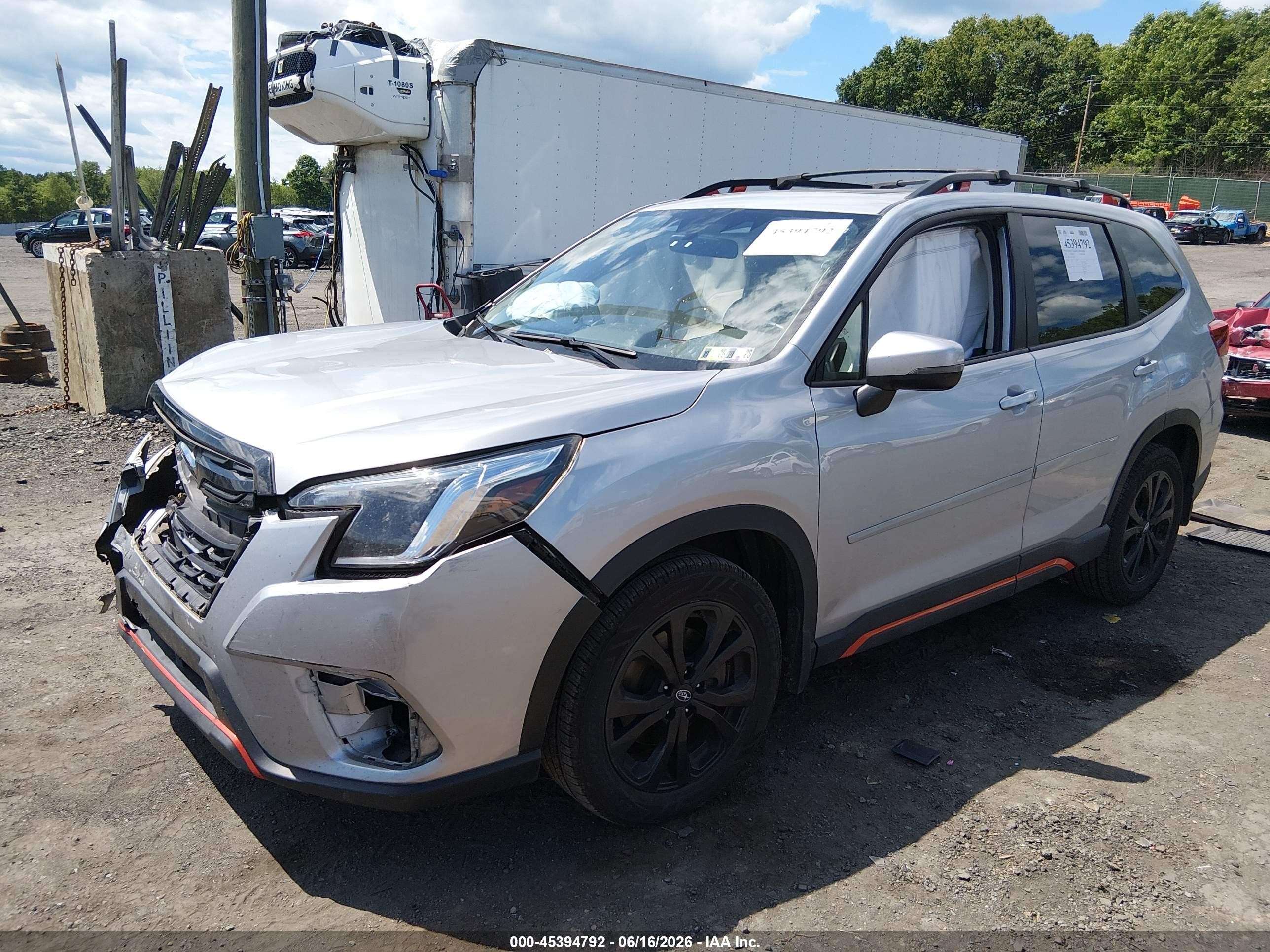 2023 Subaru Forester VIN JF2SKAJC4PH515985 IAAI salvage auction — Front End, Salvage (Pennsylvania), sold $4,100 on 2026-07-12 (photo 2)